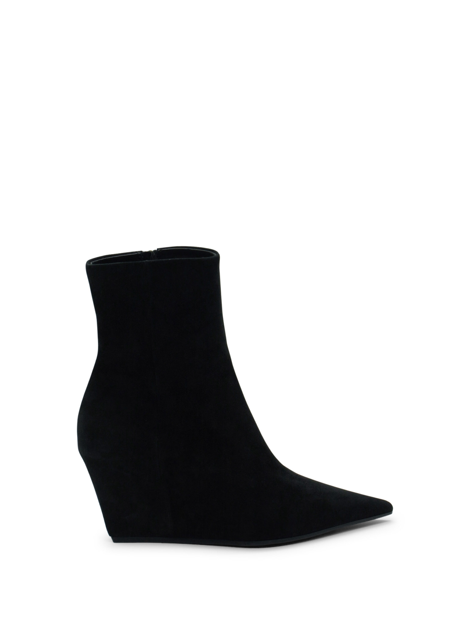 Vic Matié Suede Pointed Toe Heel Ankle Boot