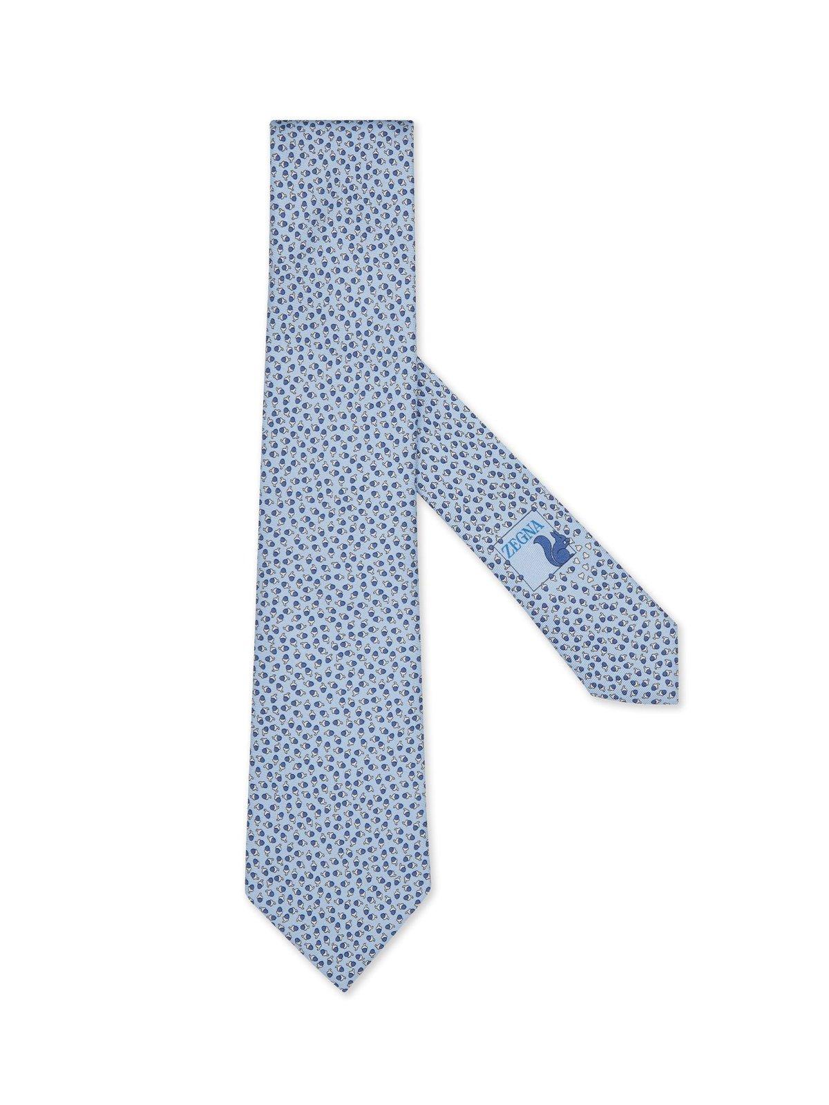 Acorn-print Tie