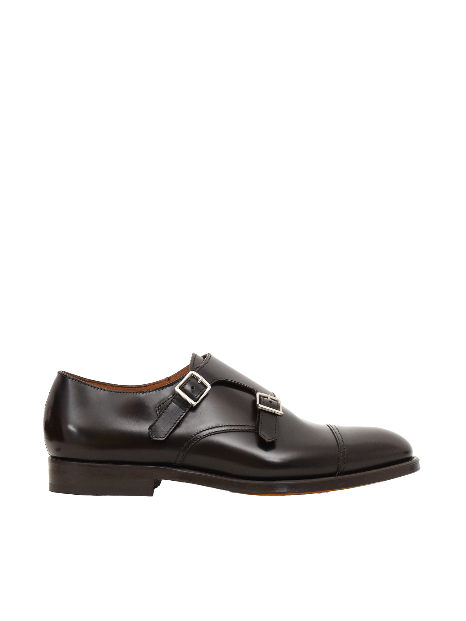 Double Buckle Cap Toe (cu) Horse Brown+brown Sole