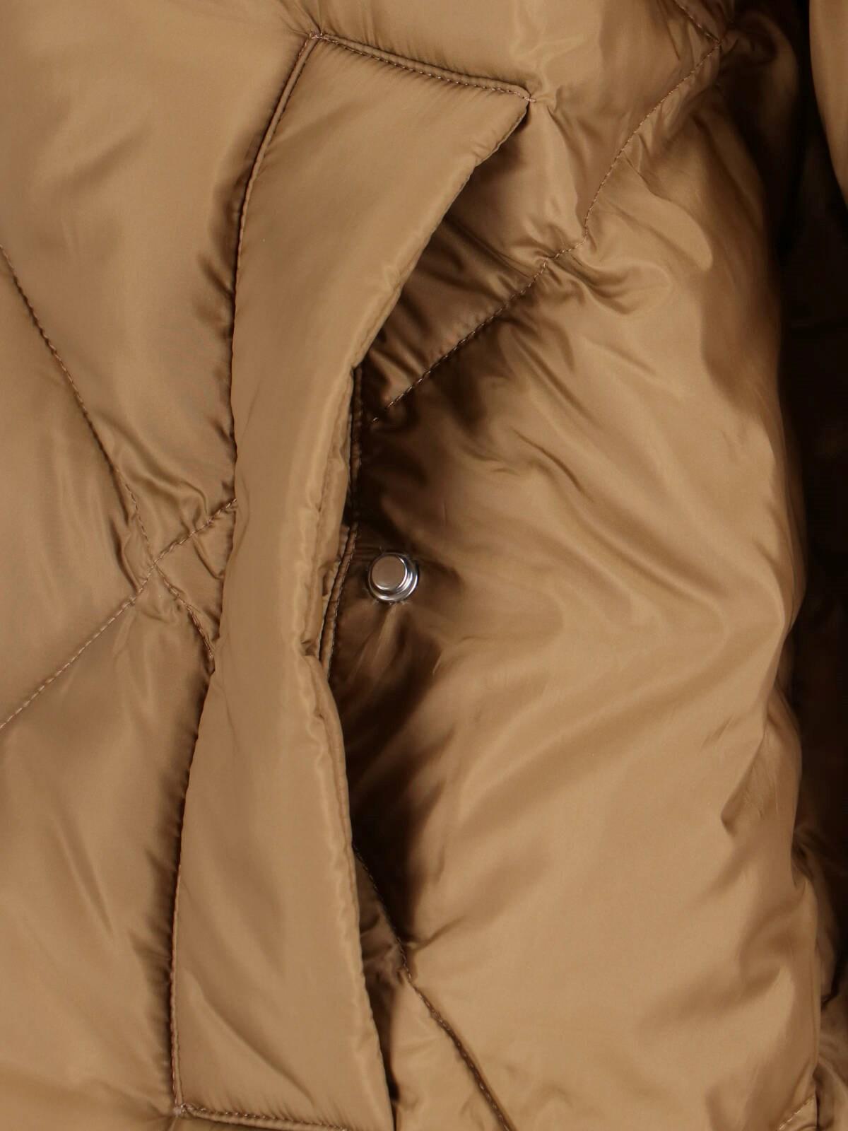 K-way Quill Super Light Hooded Down Jacket In Brown Corda