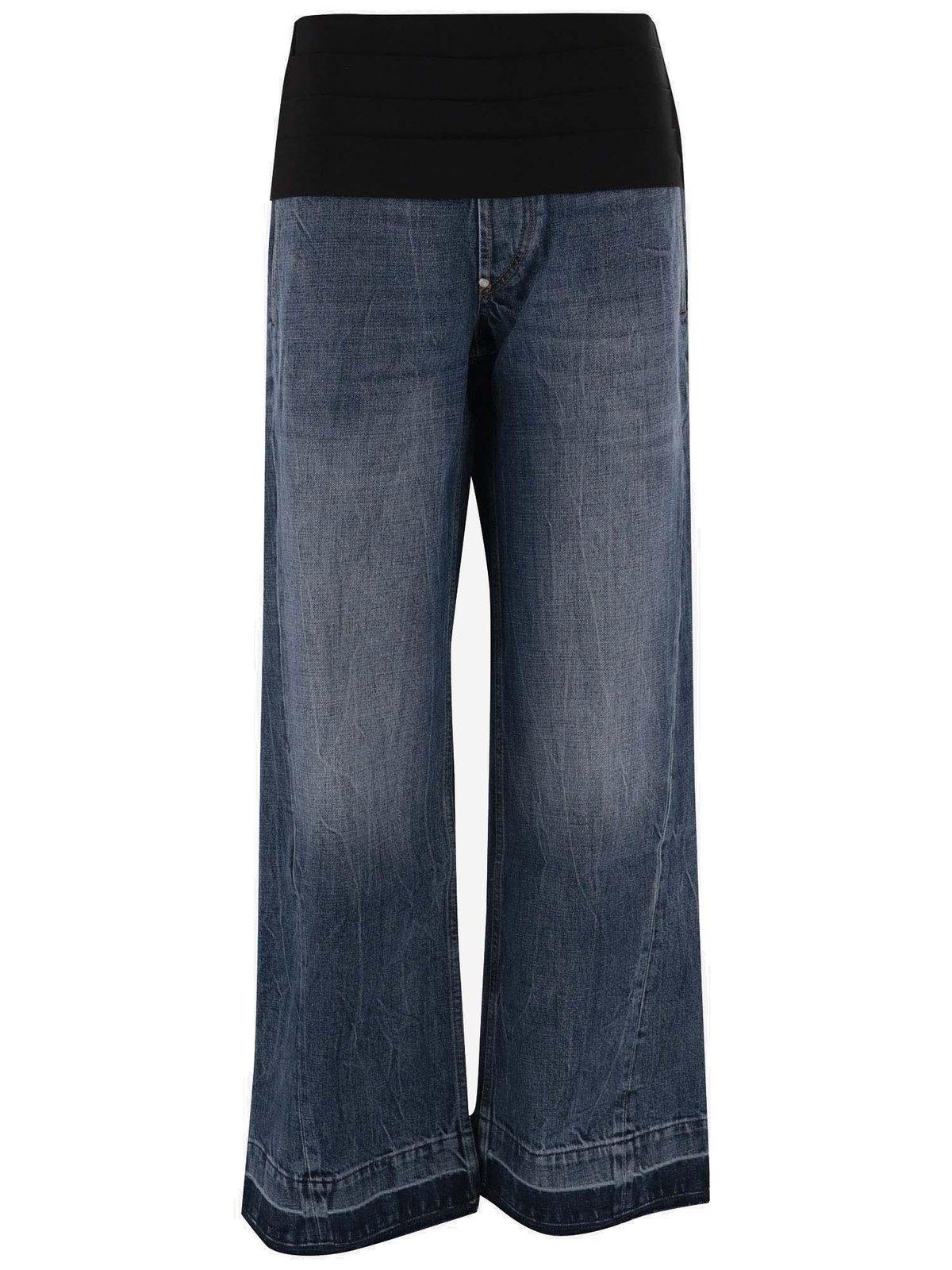 Panelled Wide-leg Jeans