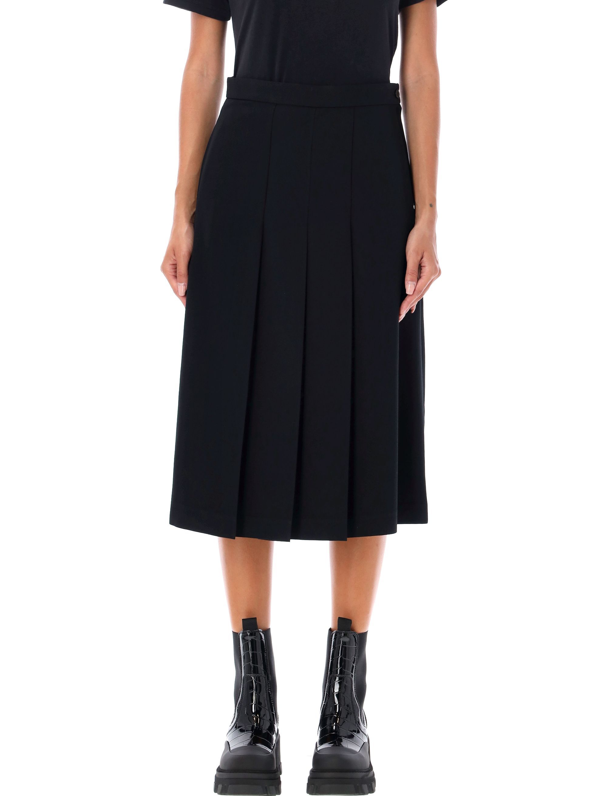 Pleated Midi Skirt