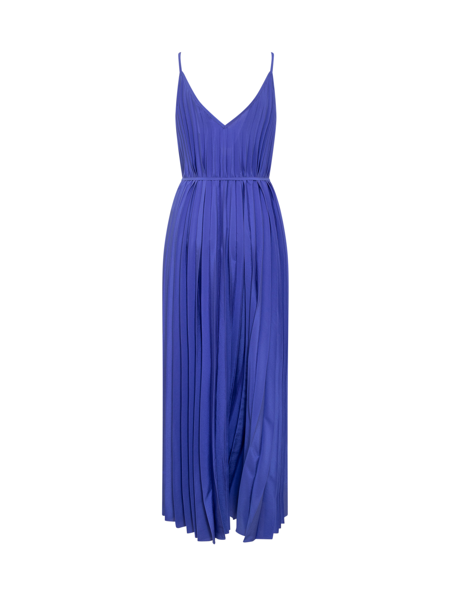 Parosh V-neck Palmer Pleated Maxi Dress