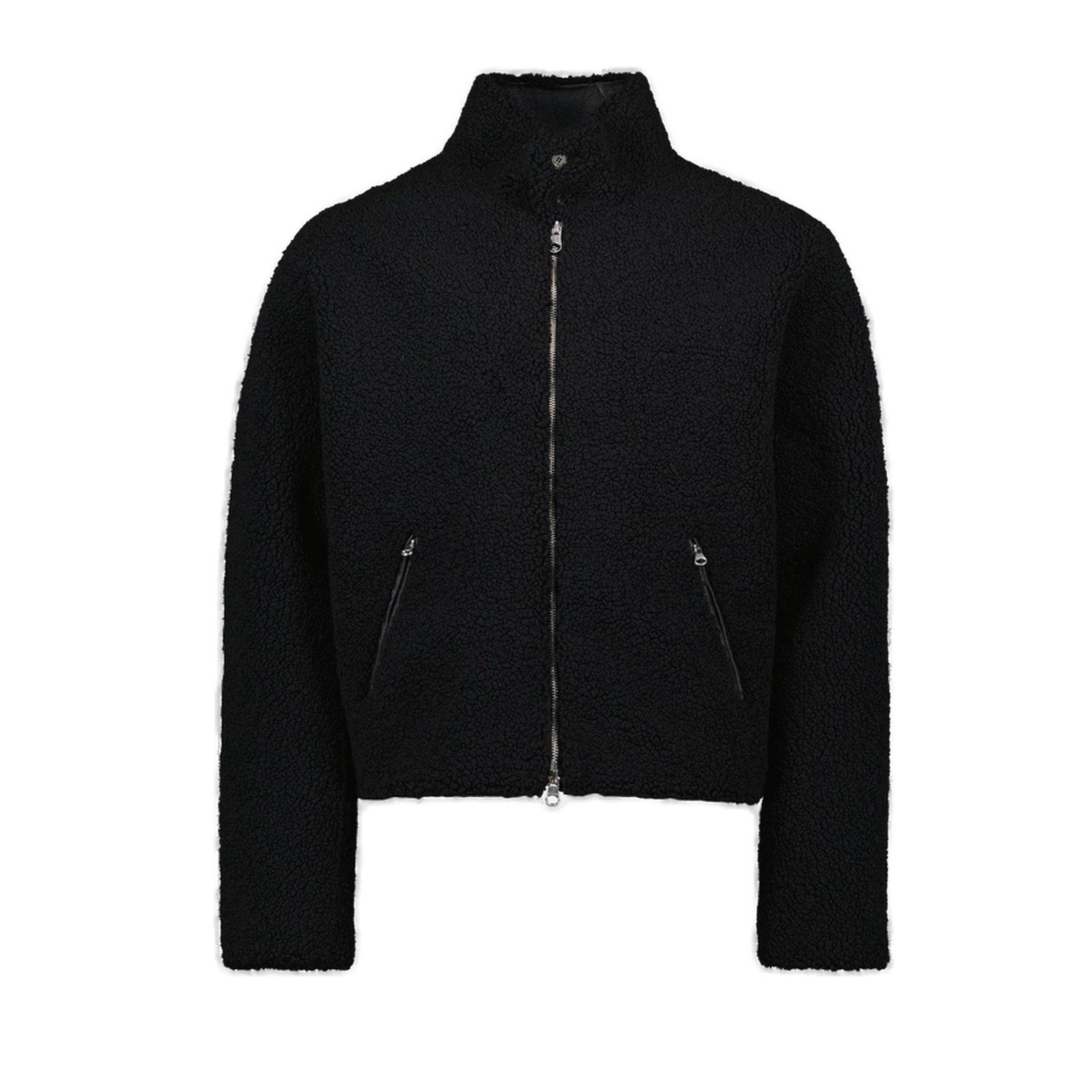 Courrèges Logo-patch Fleece Bomber Jacket