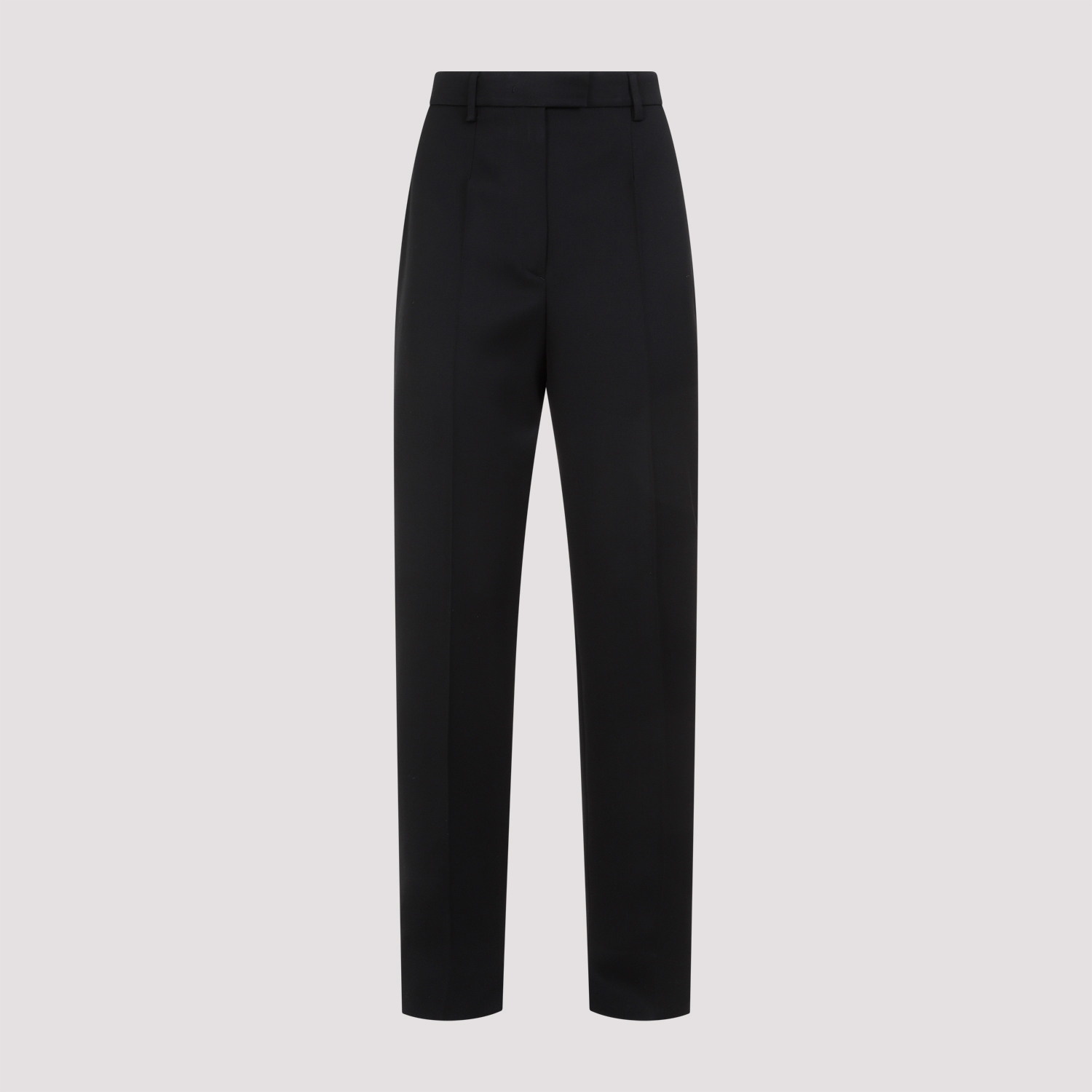 Prada Belt-loop Casual Pants In Nero