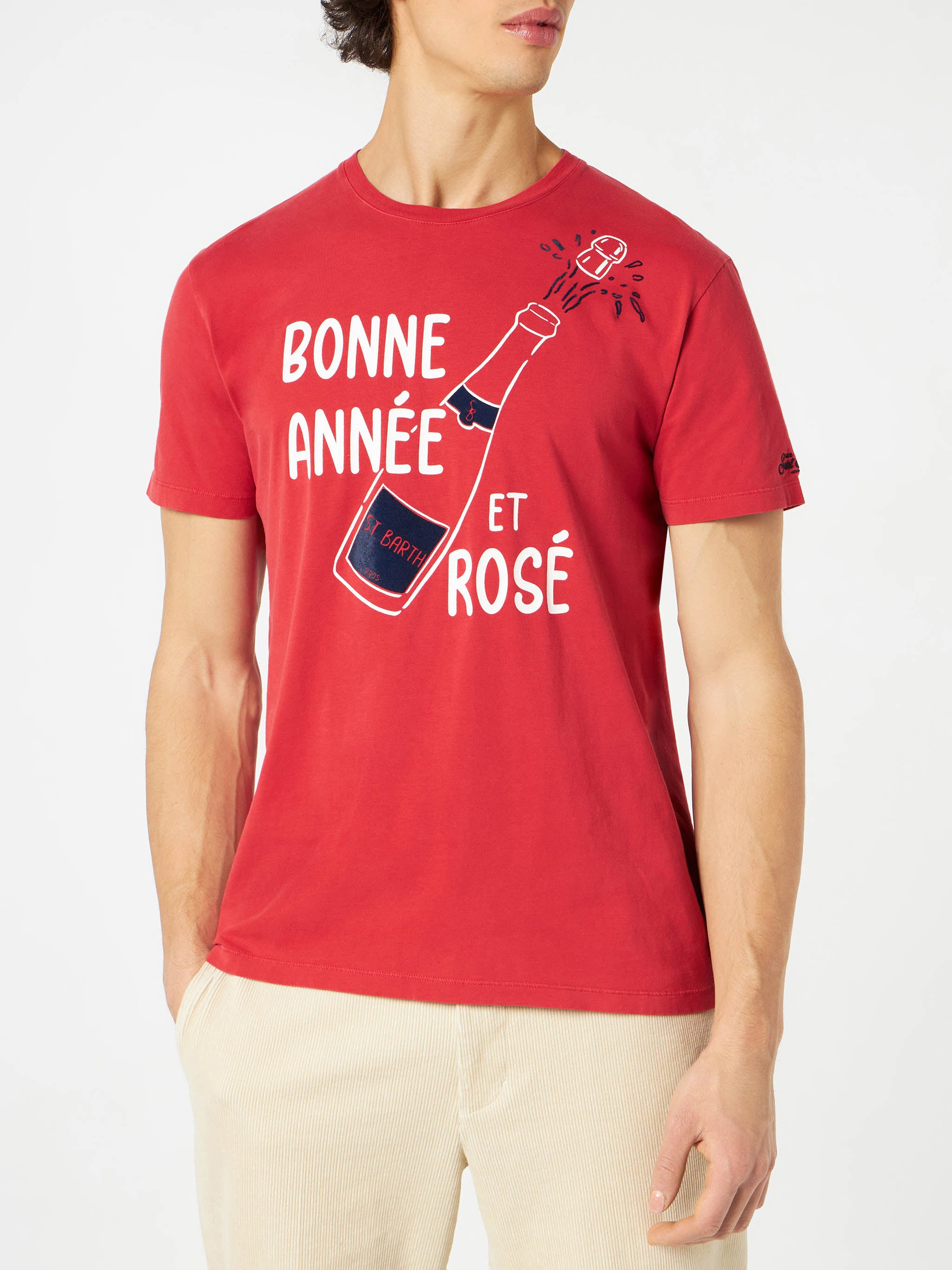 Bonne Année Et Rosé Red T-shirt