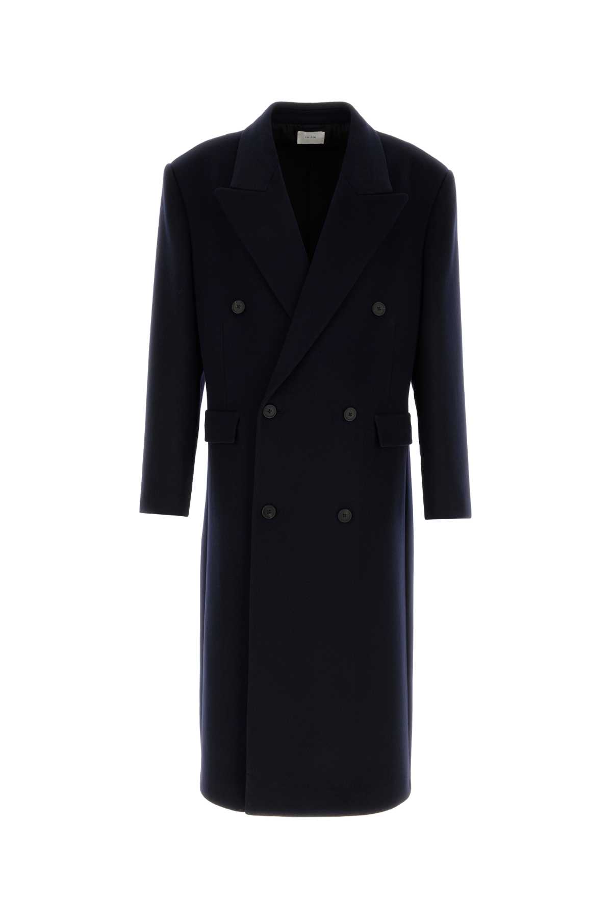 Midnight Blue Cashmere Velasco Coat