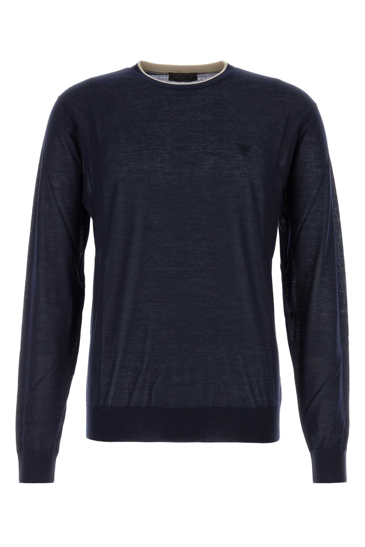 Navy Blue Cashmere Blend Sweater