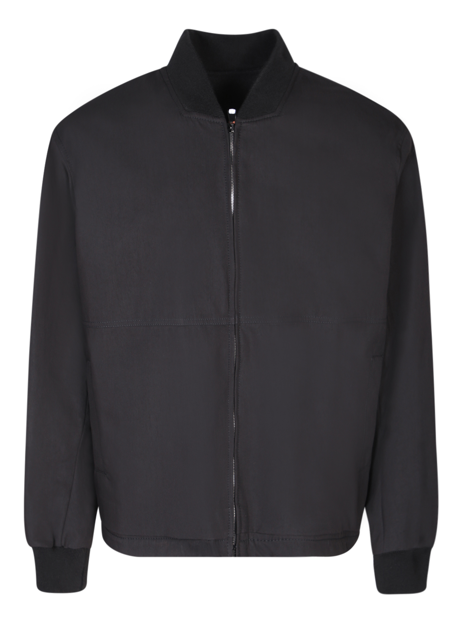 Technical Fabric Black Bomber Jacket