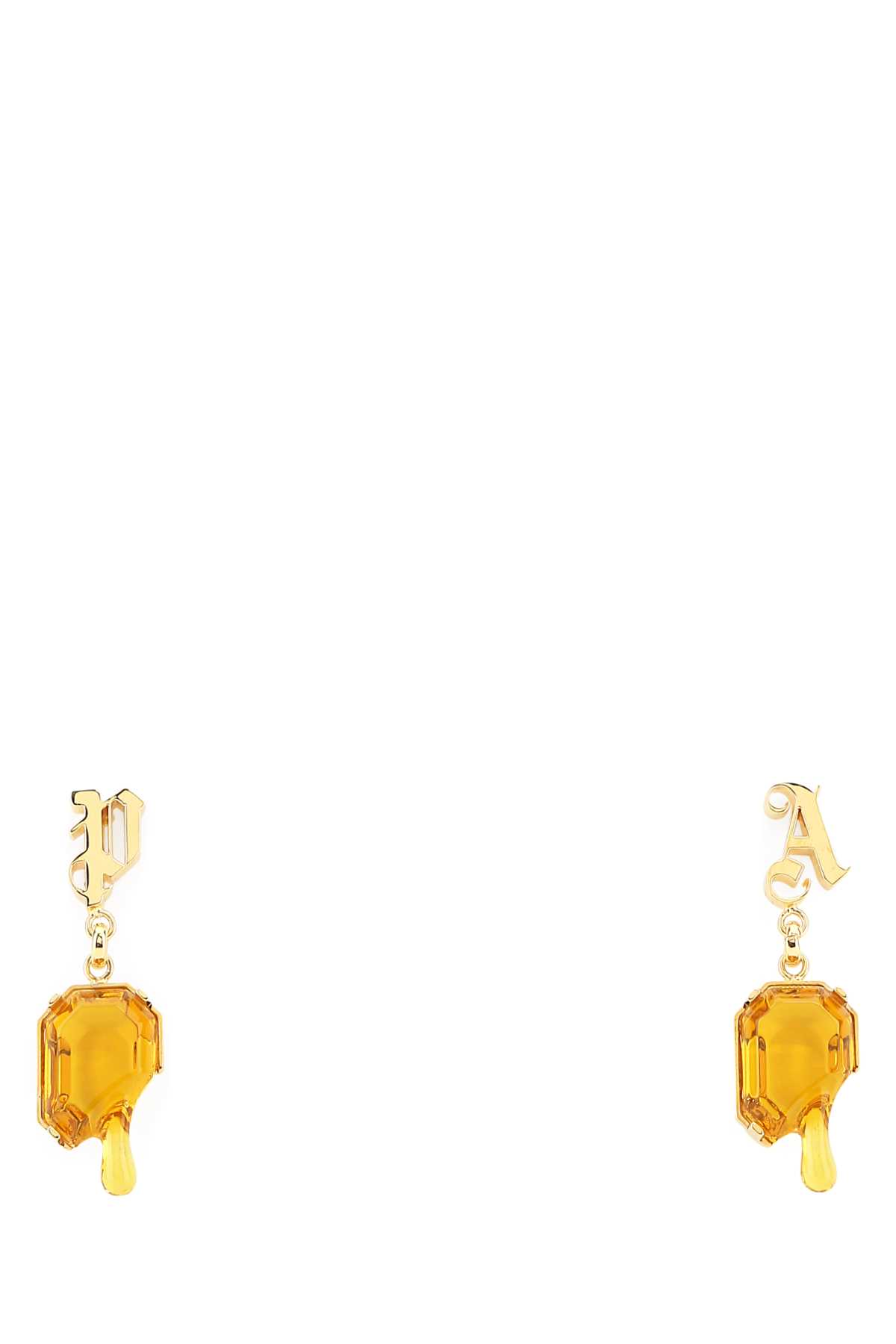 Golden Metal Earrings