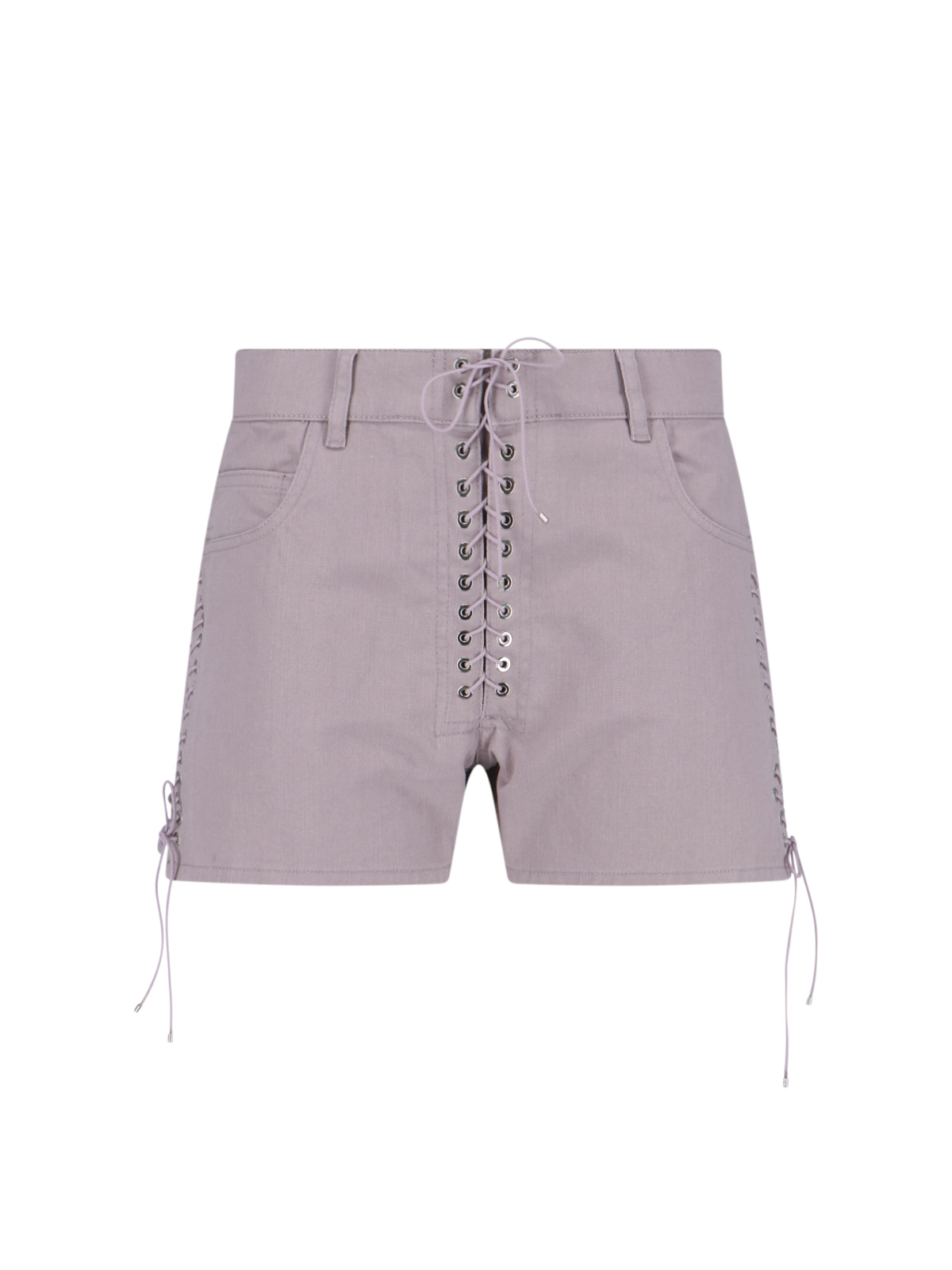 parme Double Lace Up Shorts