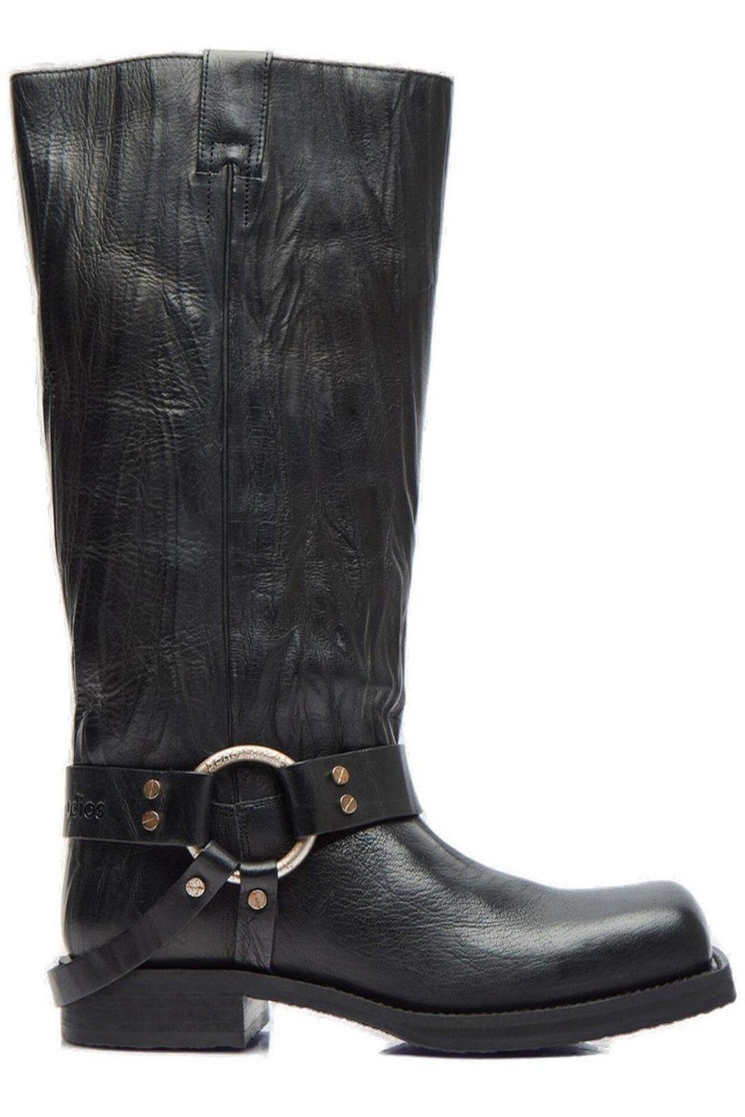 Square-toe Knee-high Boots