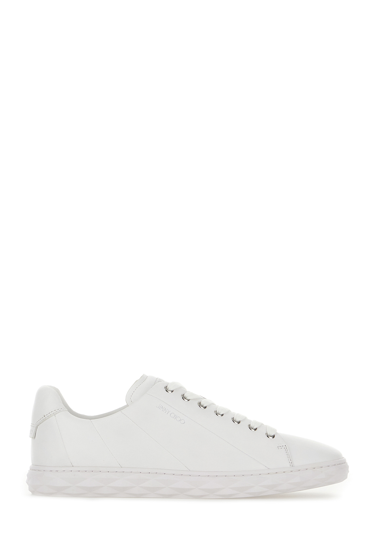 White Leather Diamond Light Sneakers