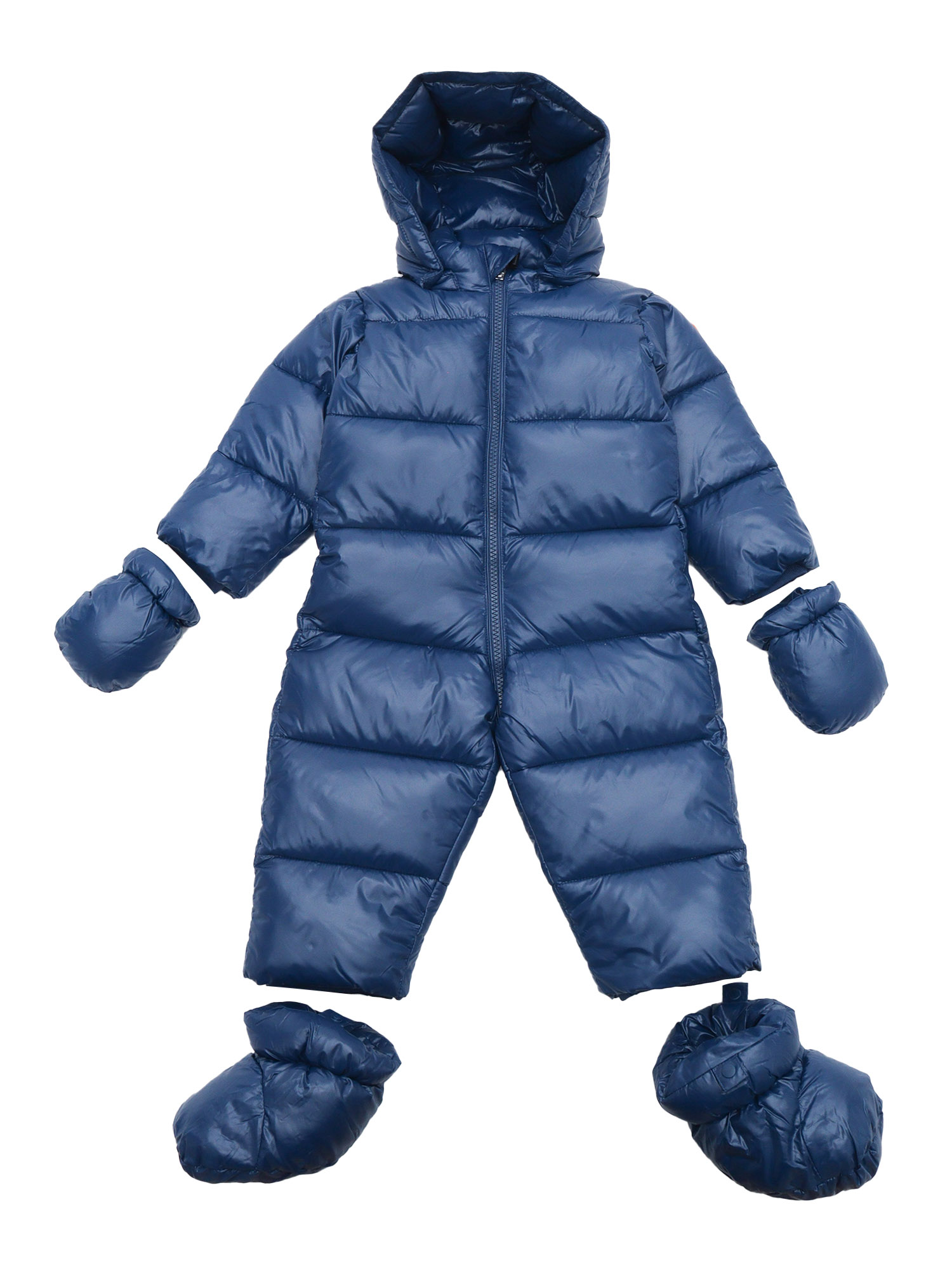 Save The Duck Shell Hooded Suit In Blue