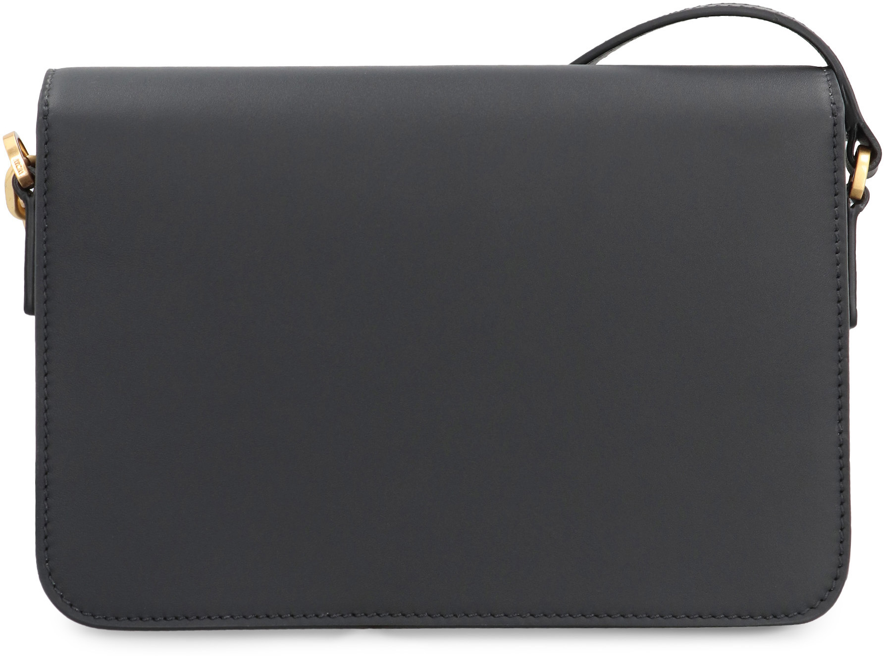 Mcm Black Leather Small Himmel Laurel Crossbody Bag In Black