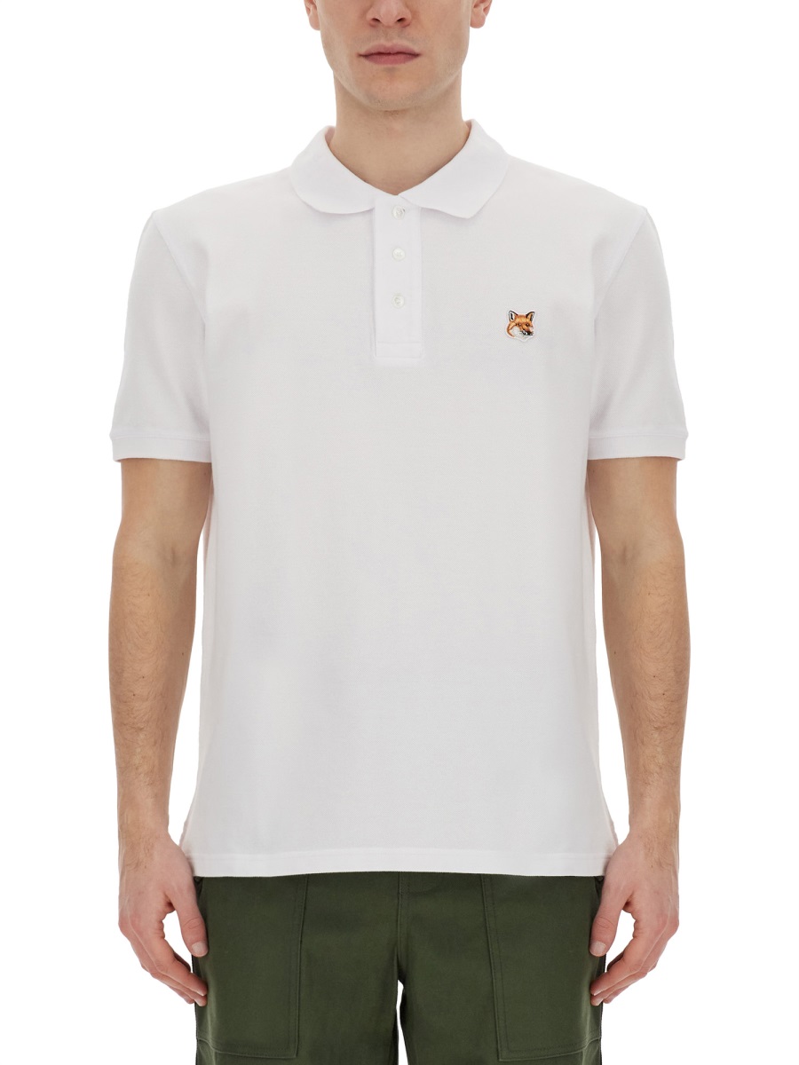 Maison Kitsuné Polo Shirt With Fox Patch