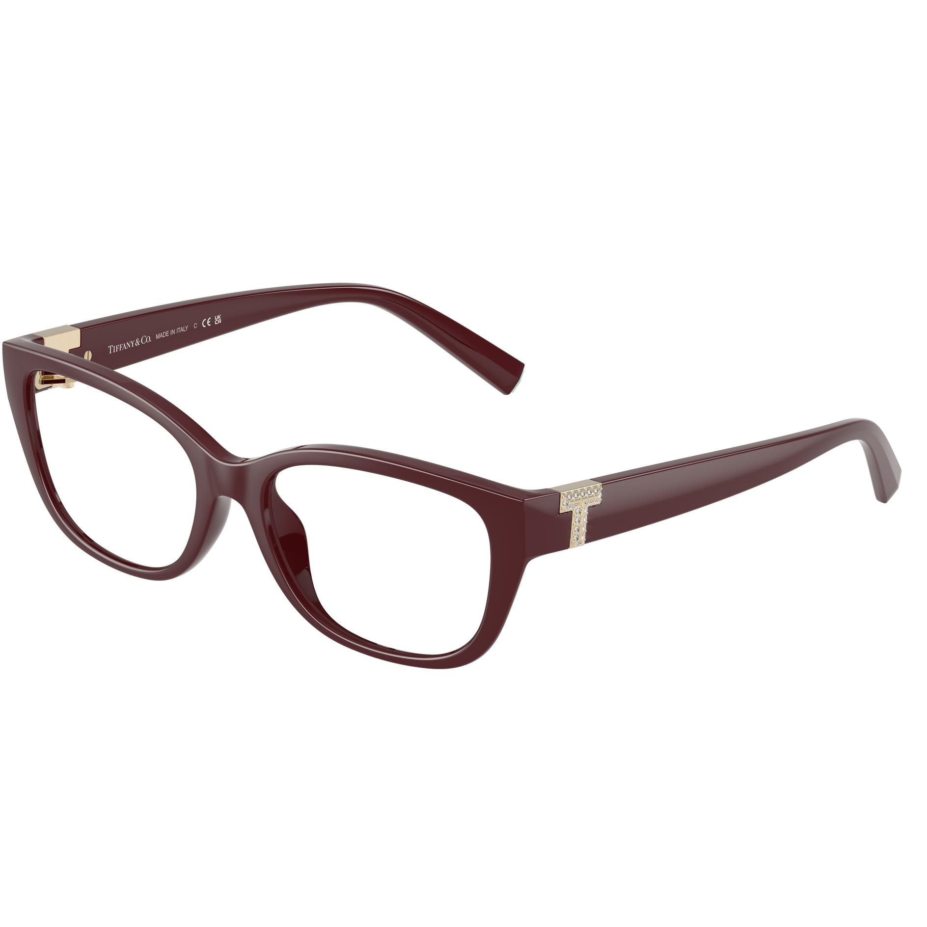 Shop Tiffany &amp; Co. Glasses In Burgundy