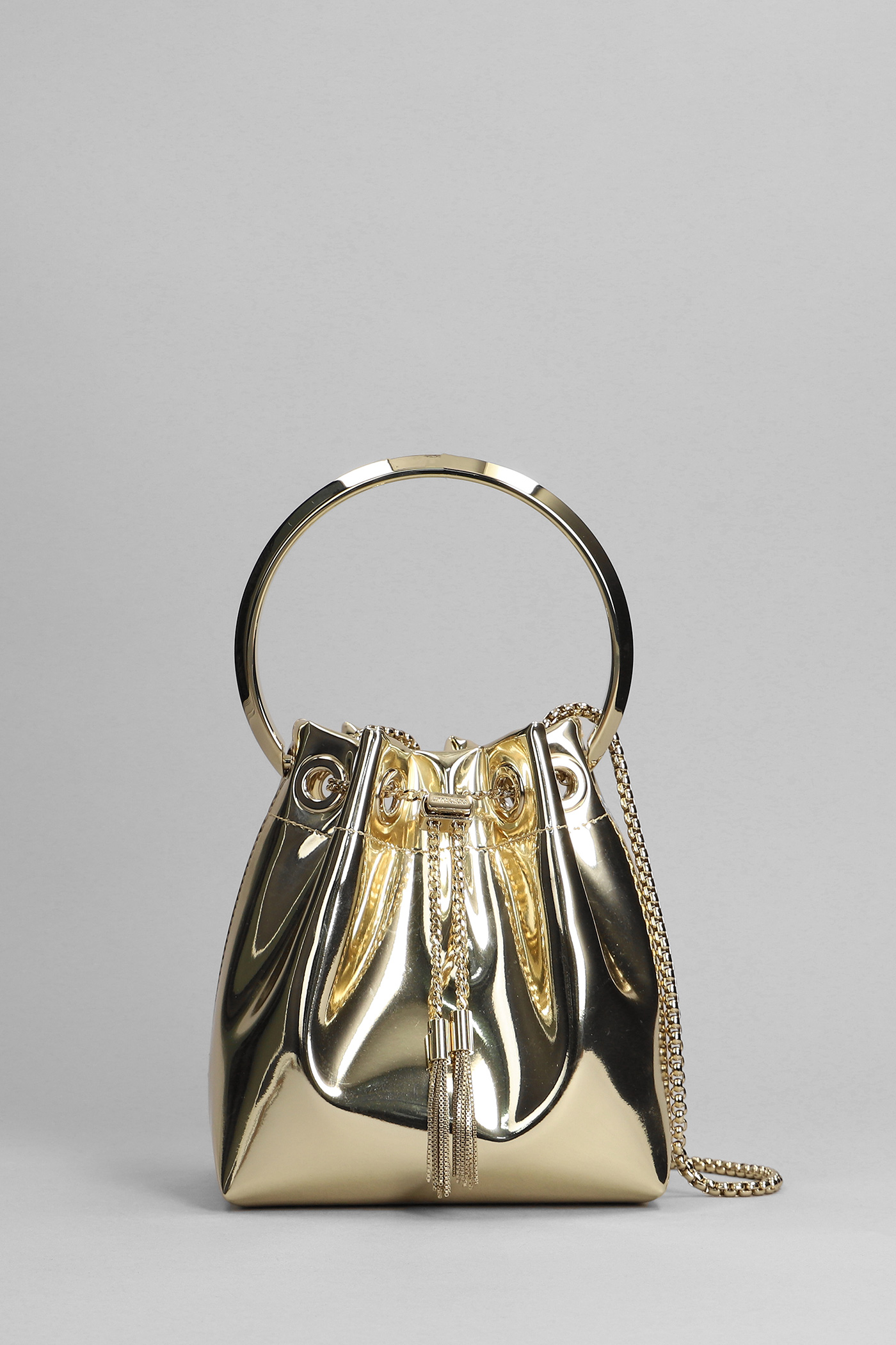 Bon Bon Hand Bag In Gold Leather