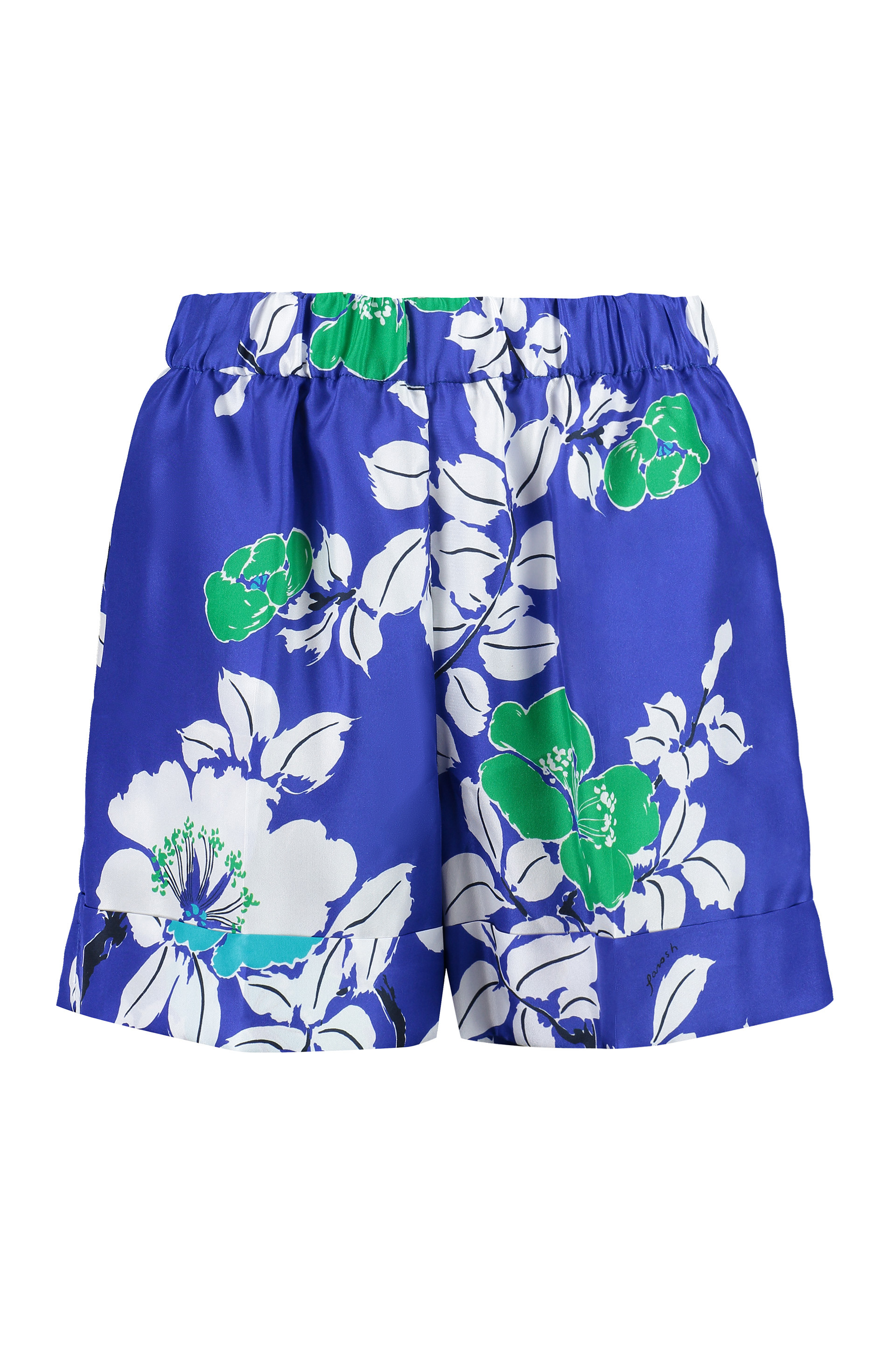 Parosh Printed Silk Shorts