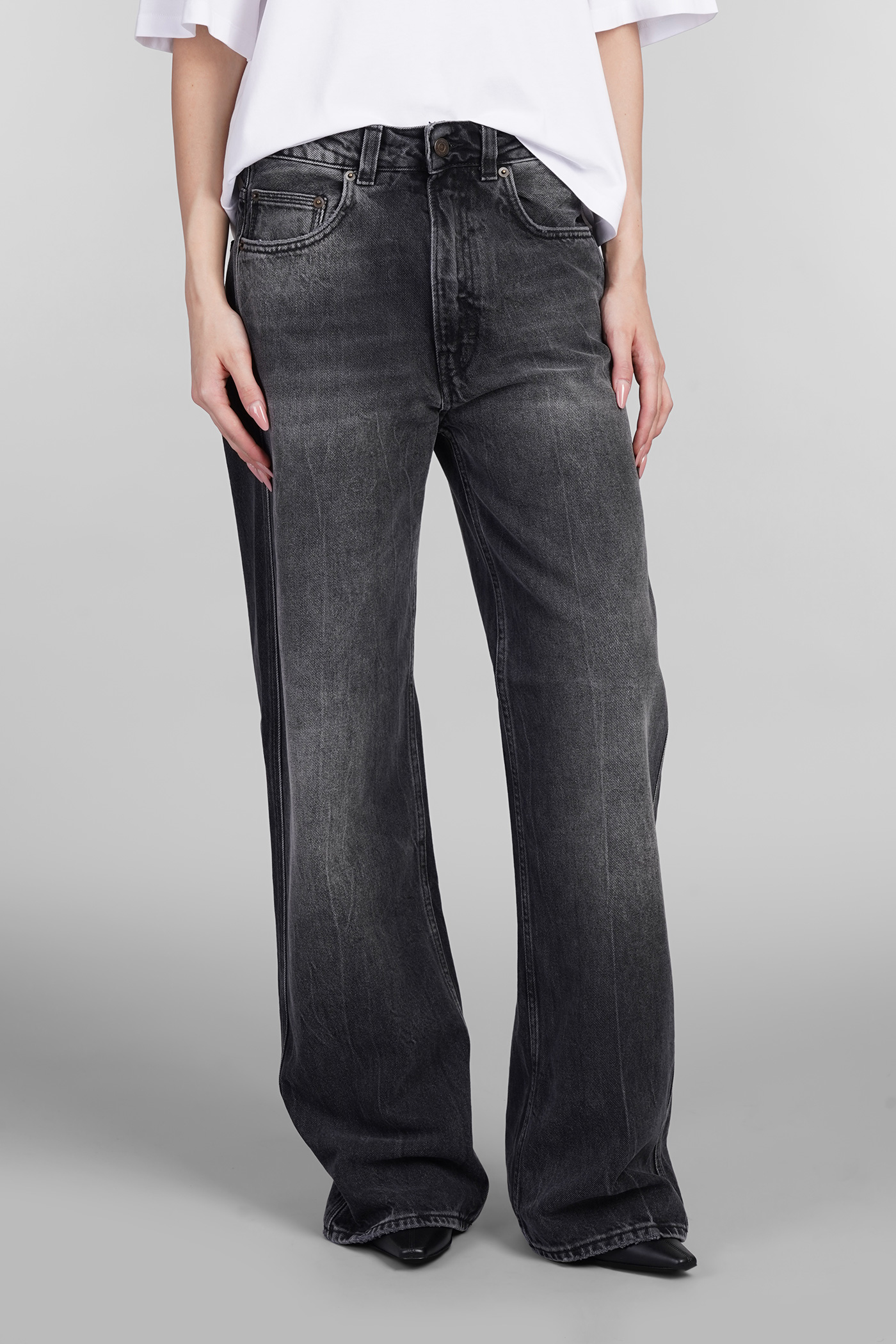 Winona Jeans In Black Cotton