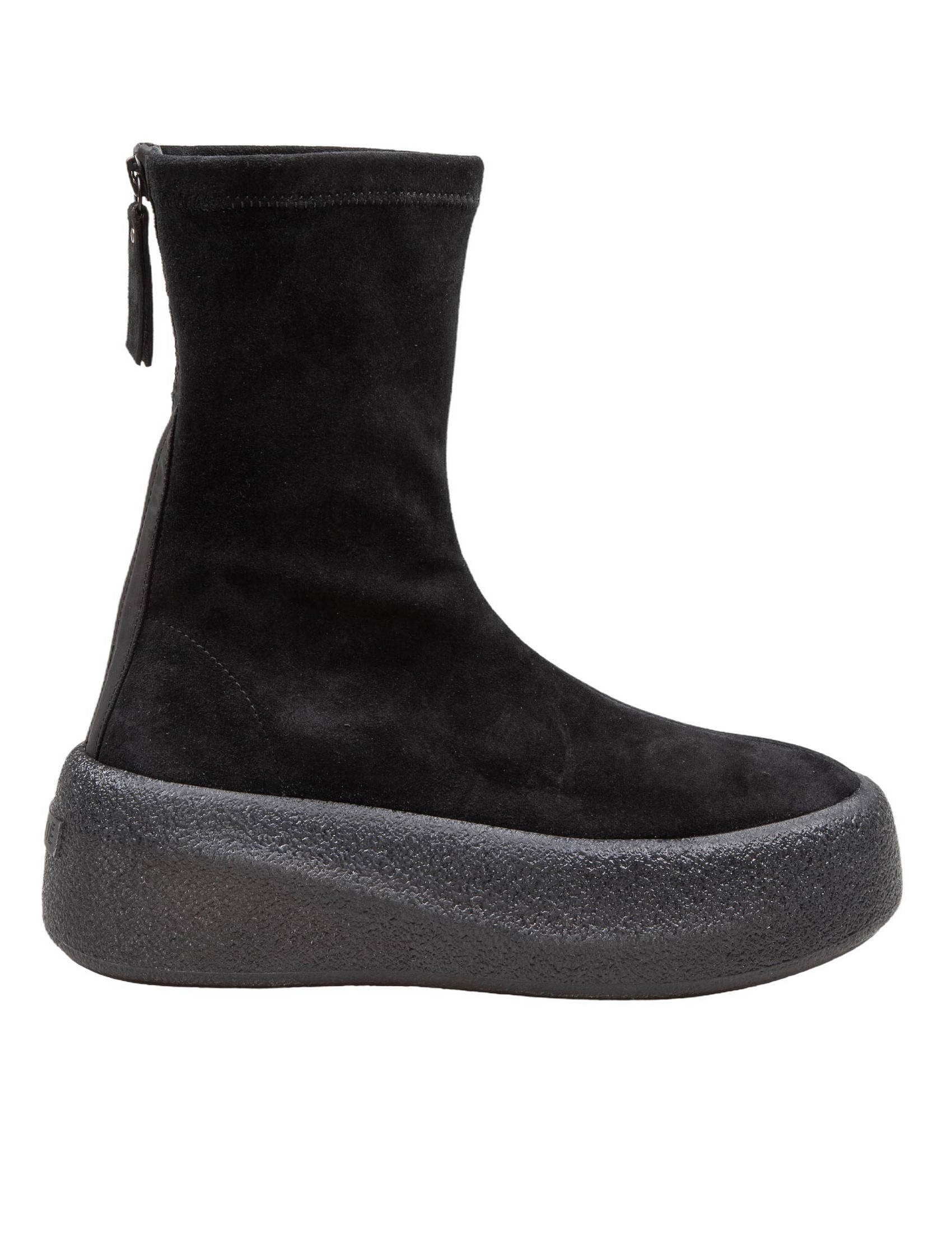 Vic Matié Creepy Ankle Boots In Stretch Crust Color Black