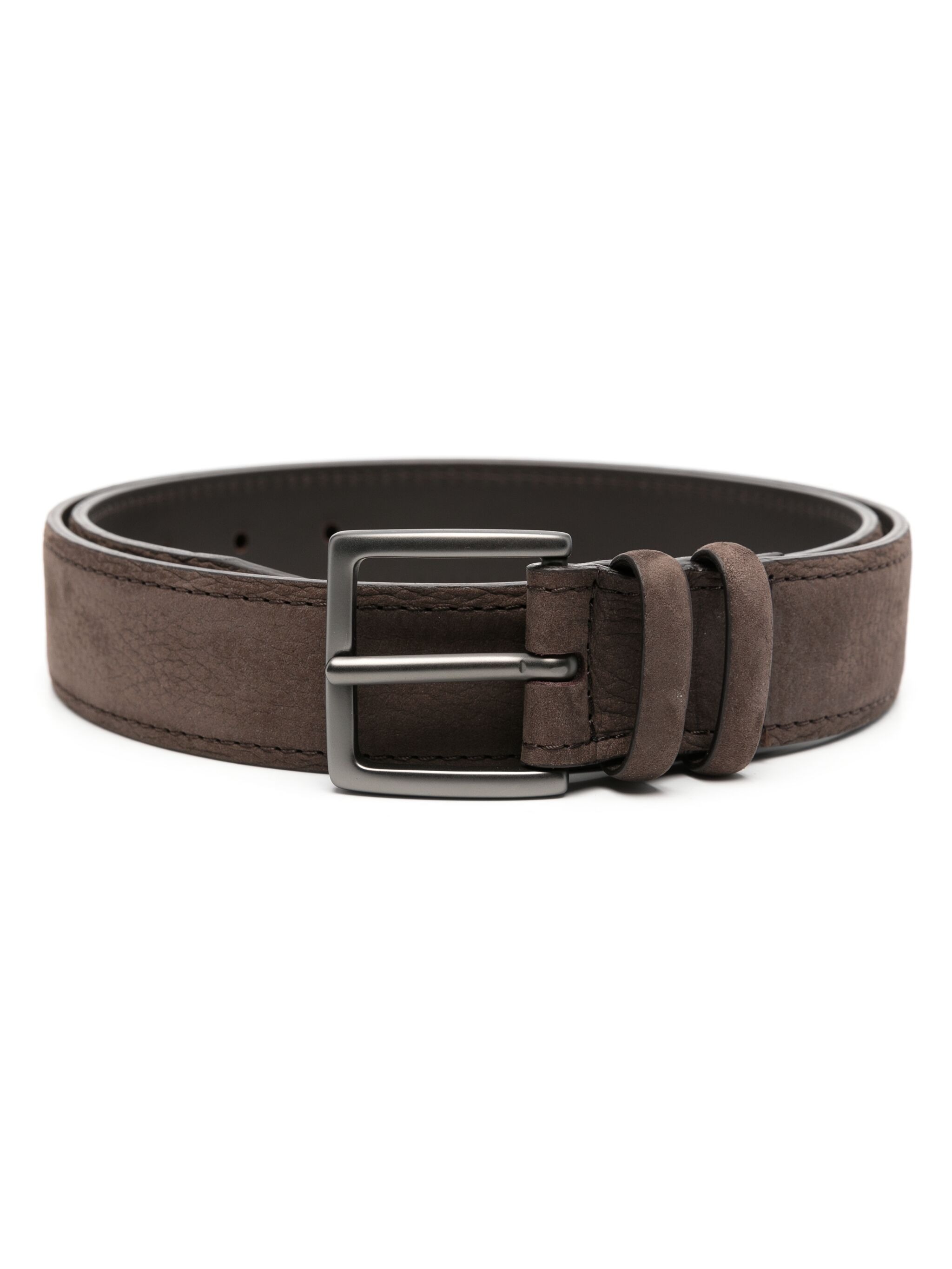 Nabucco Classic Belt In Dark Brown Nubuck 3,5 Cm