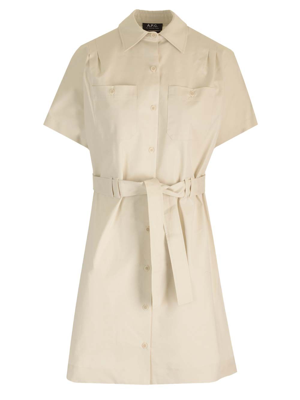 A. P.C. drew Courte Mini Shirt Dress