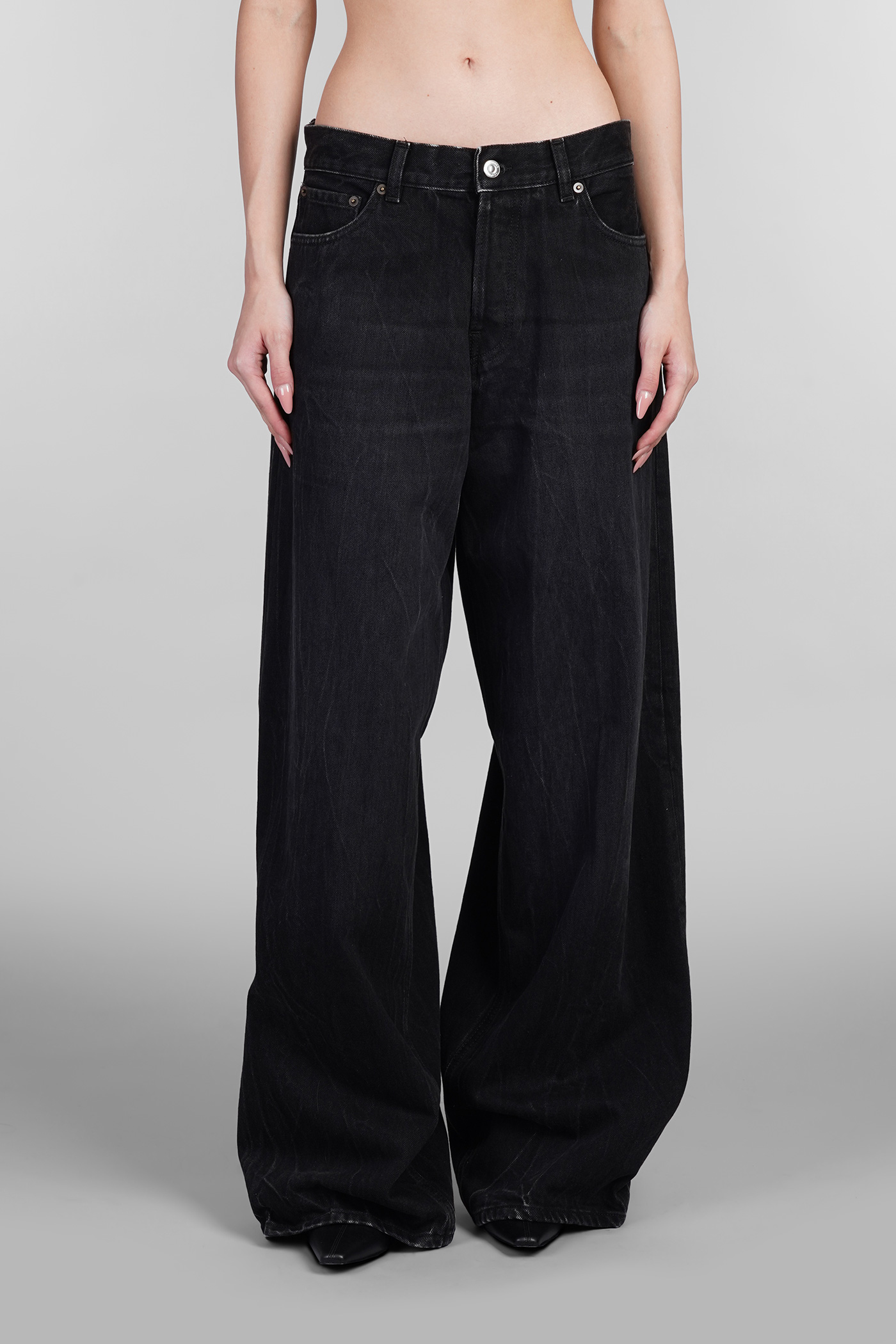 Bethany Jeans In Black Cotton