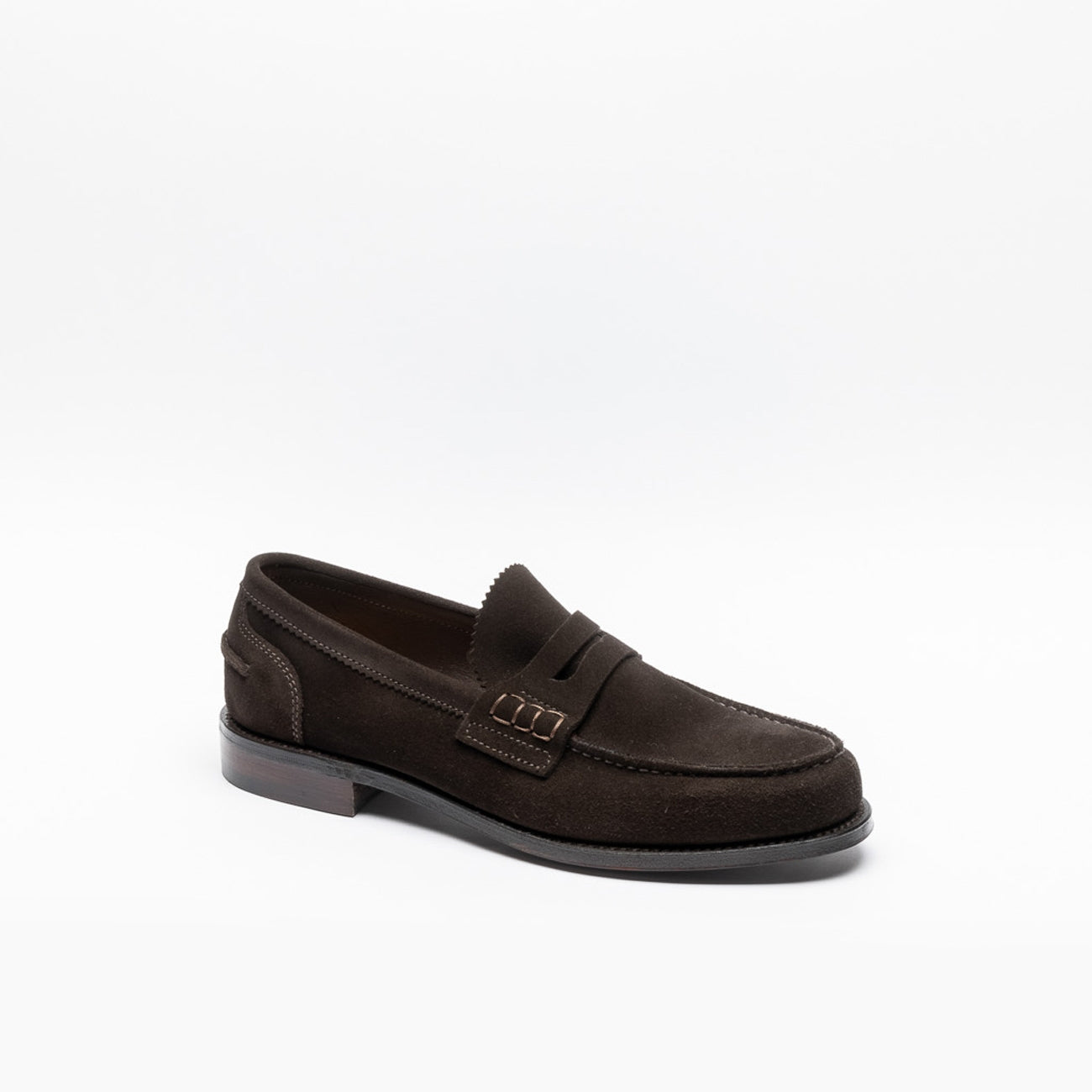 Bitter Chocolate Suede Penny Loafer