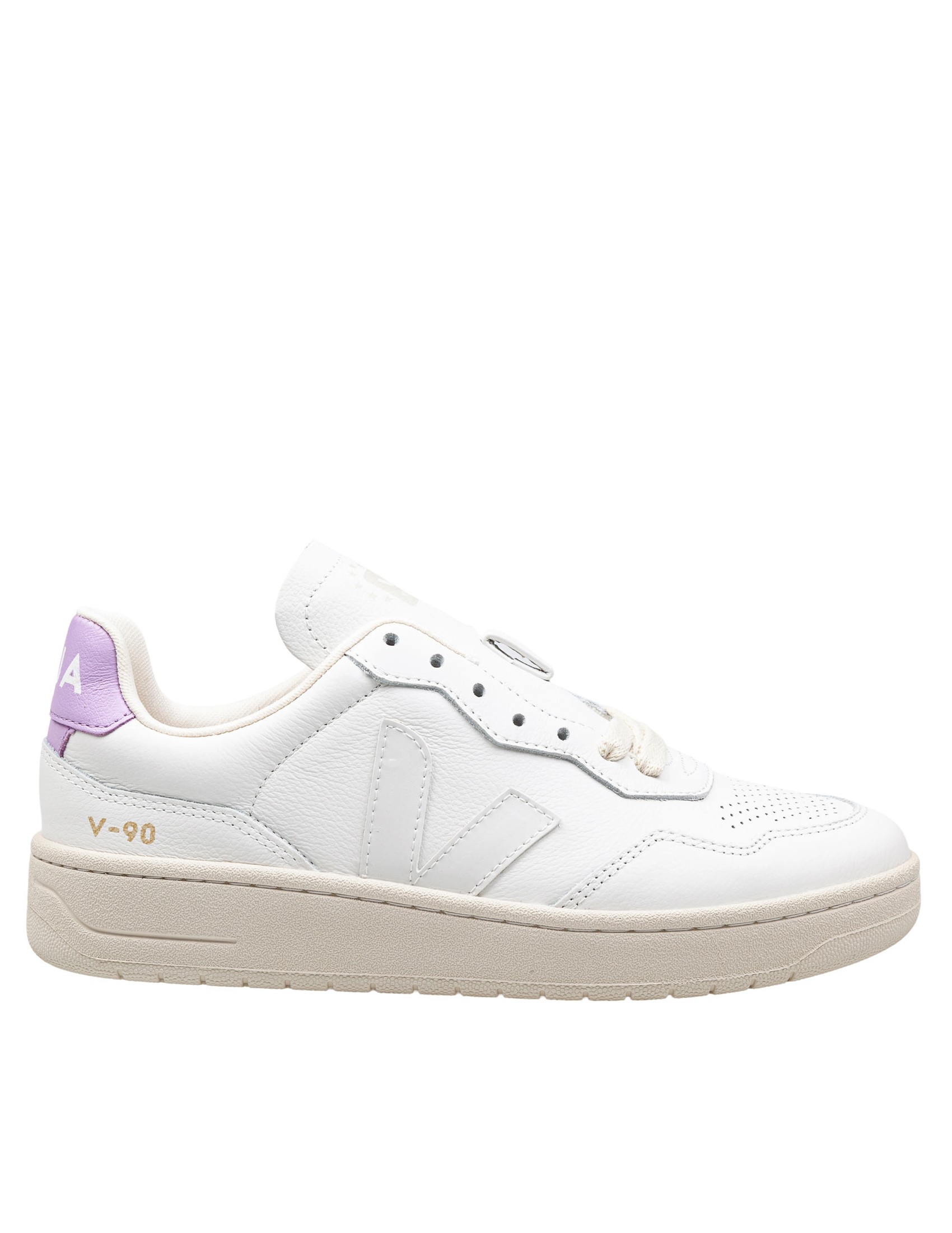 Sneakers V 90 In Leather Color White/orchid