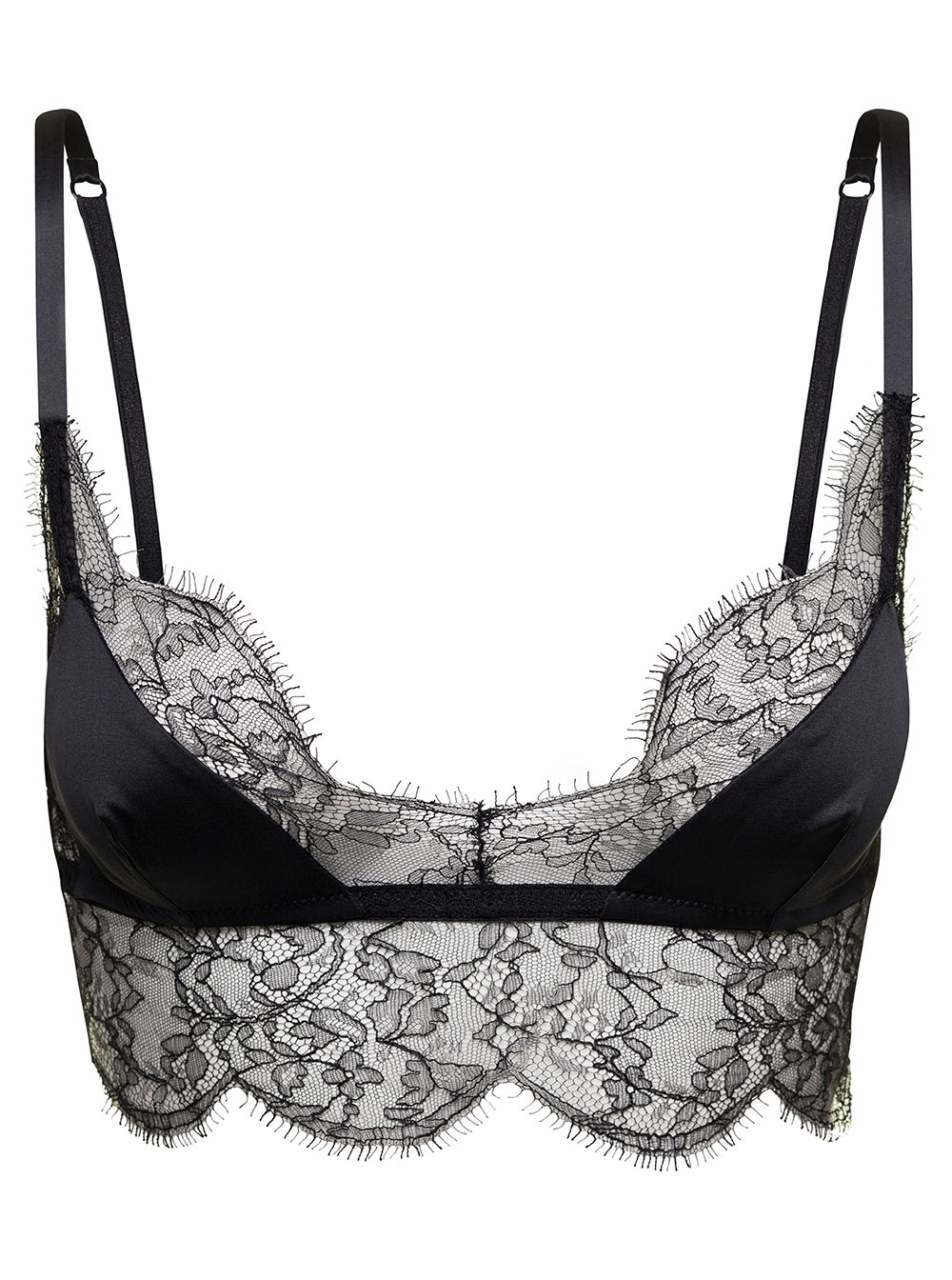 Lace Satin Bralette