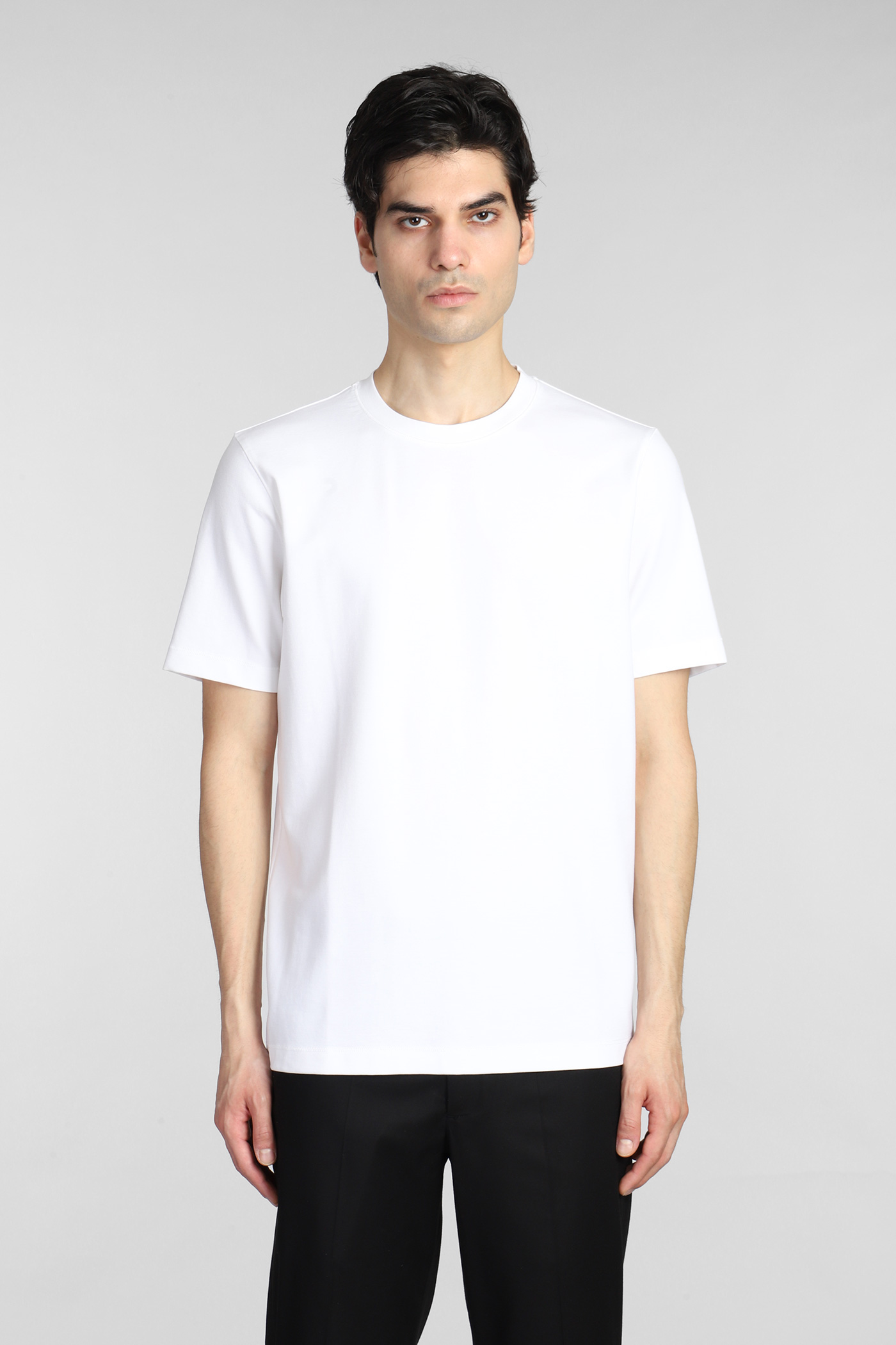 T-shirt In White Viscose