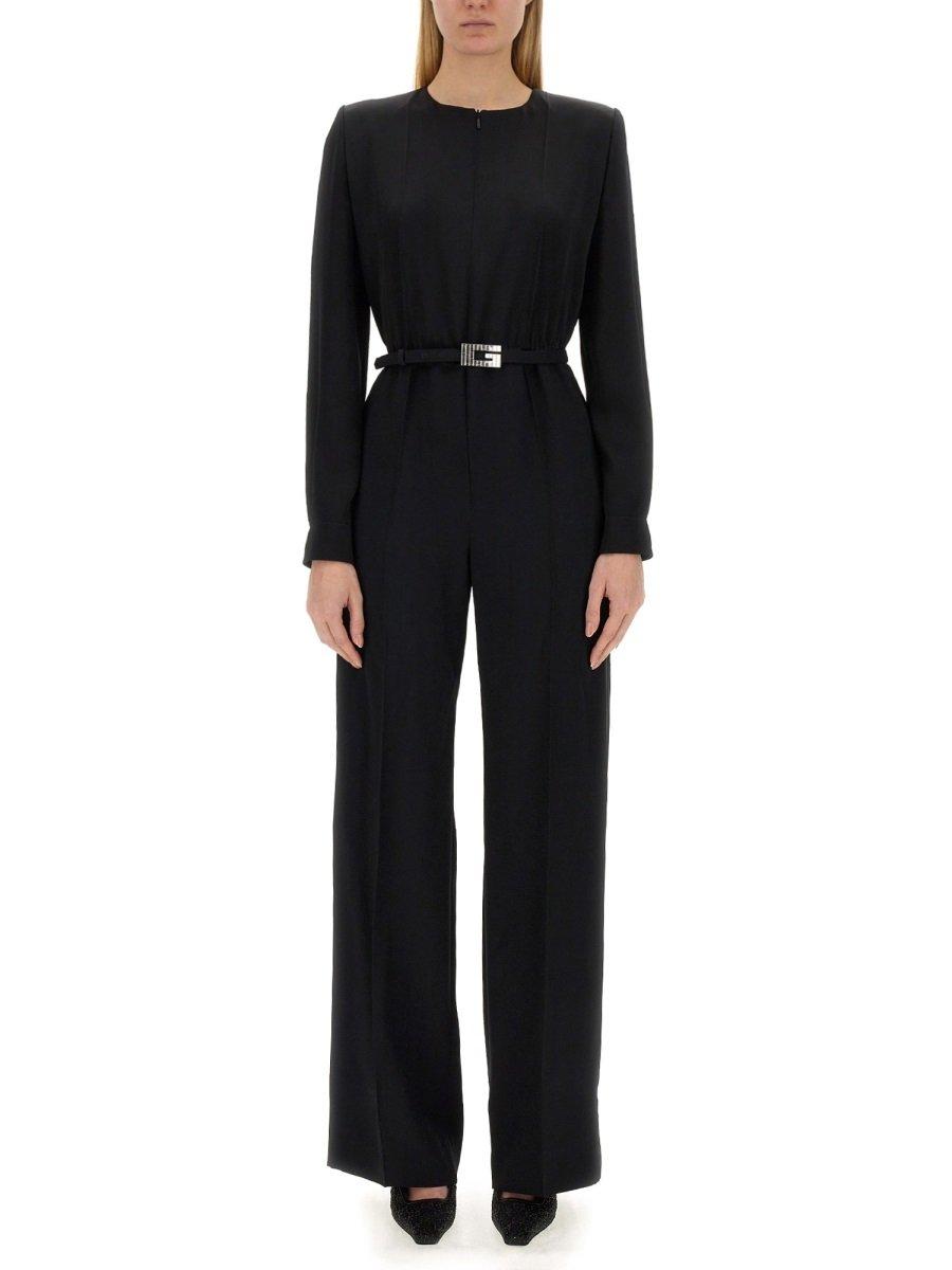 Satin Square G Belt Jumpsuit