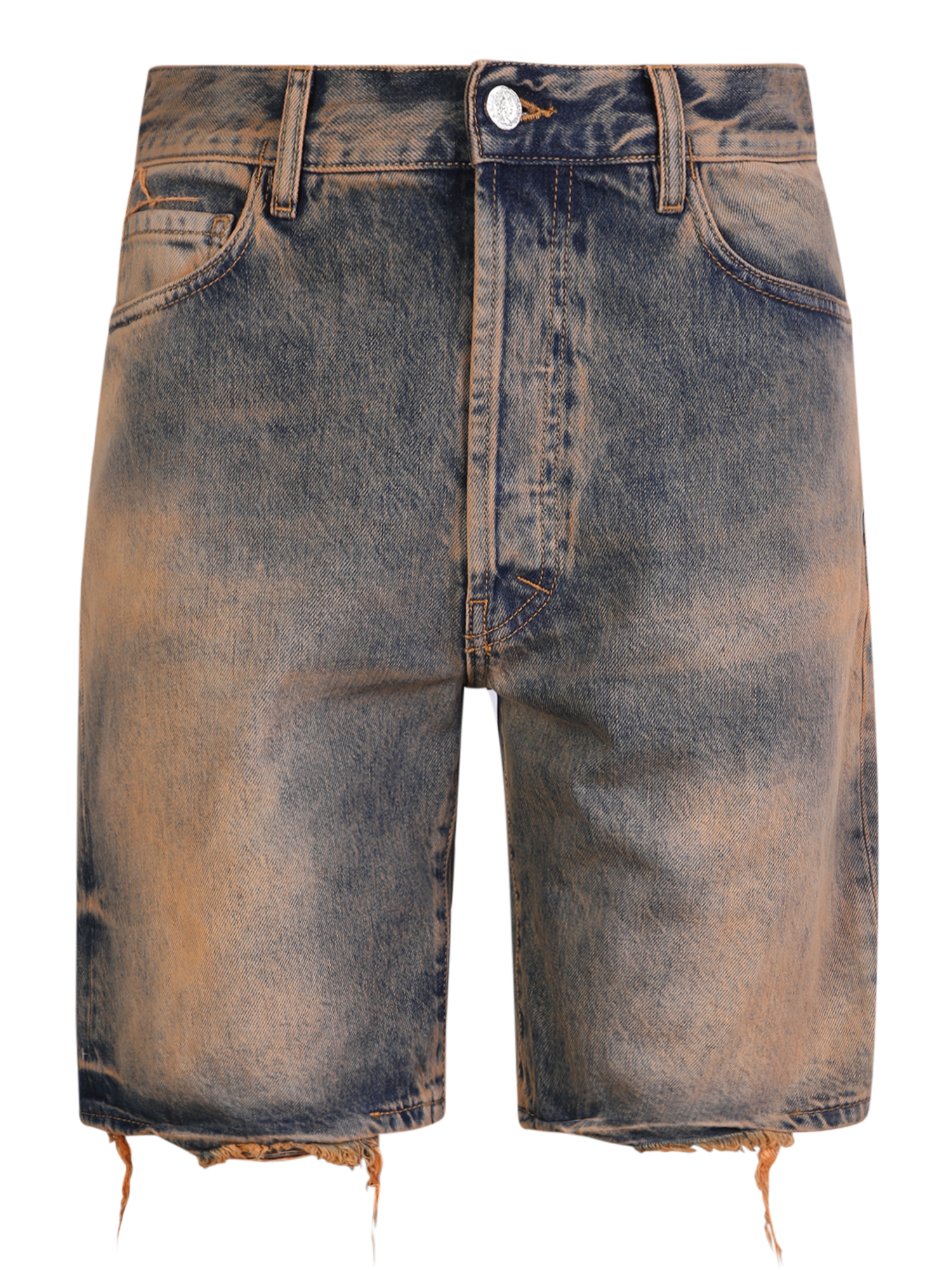 Distressed Denim Shorts