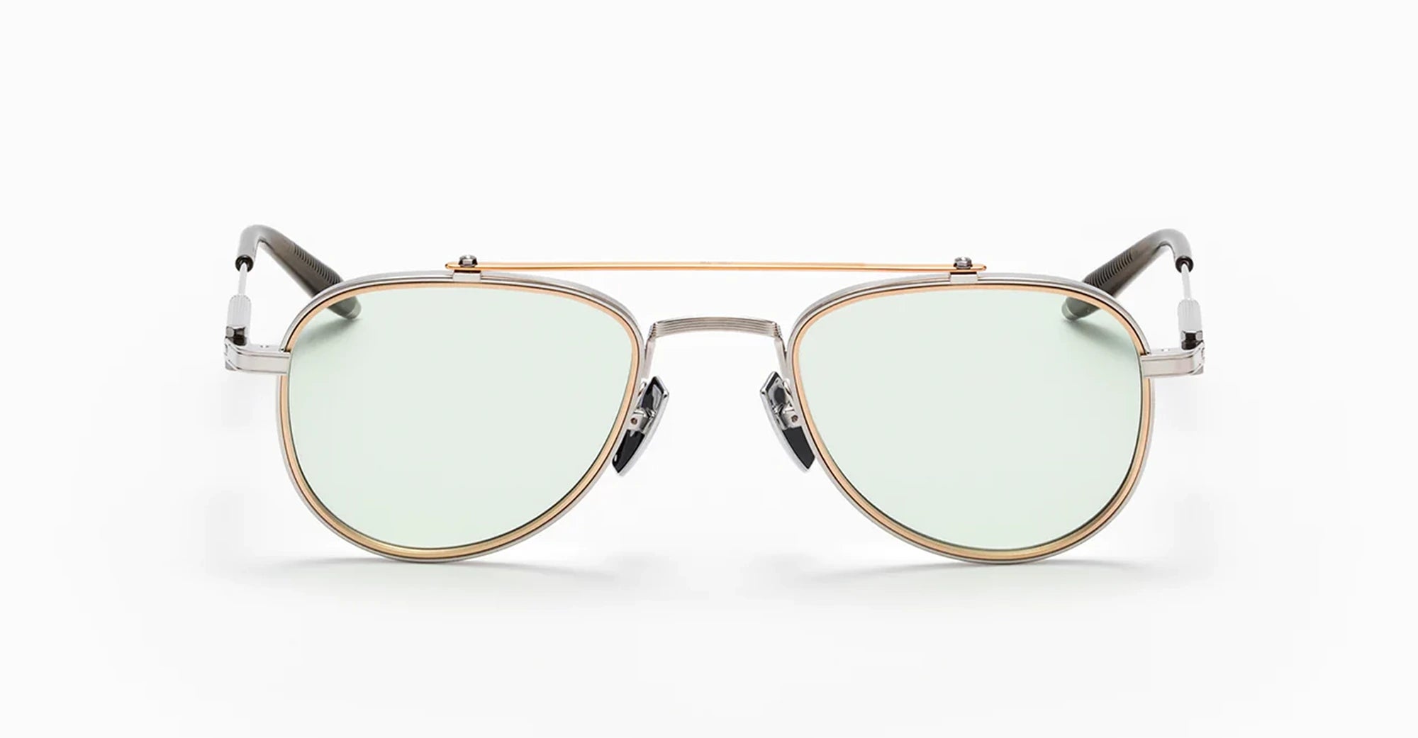 Calisto - Brushed Silver/matte Gold Brow Bar/olive Sunglasses