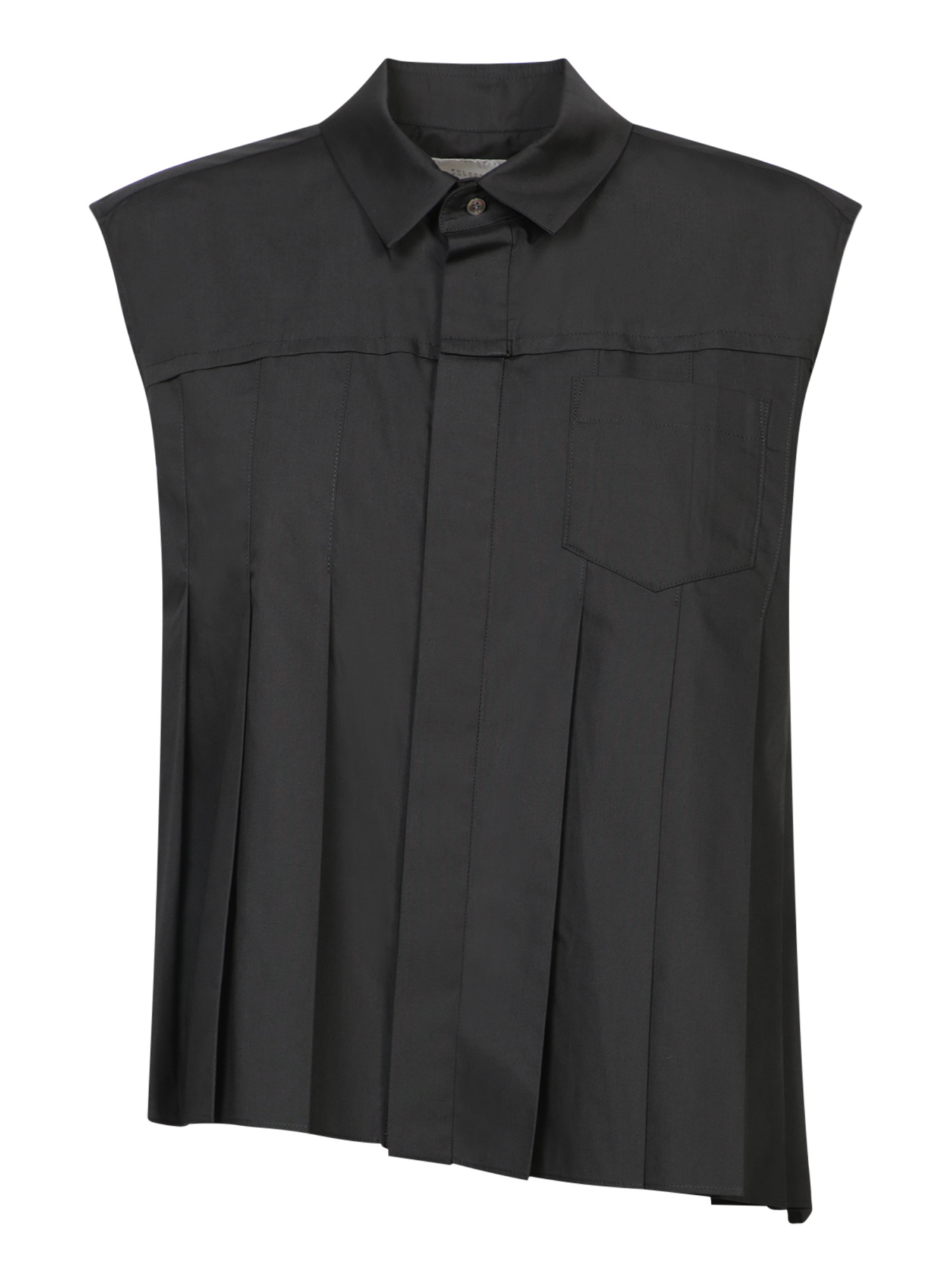 Black Poplin Blouse