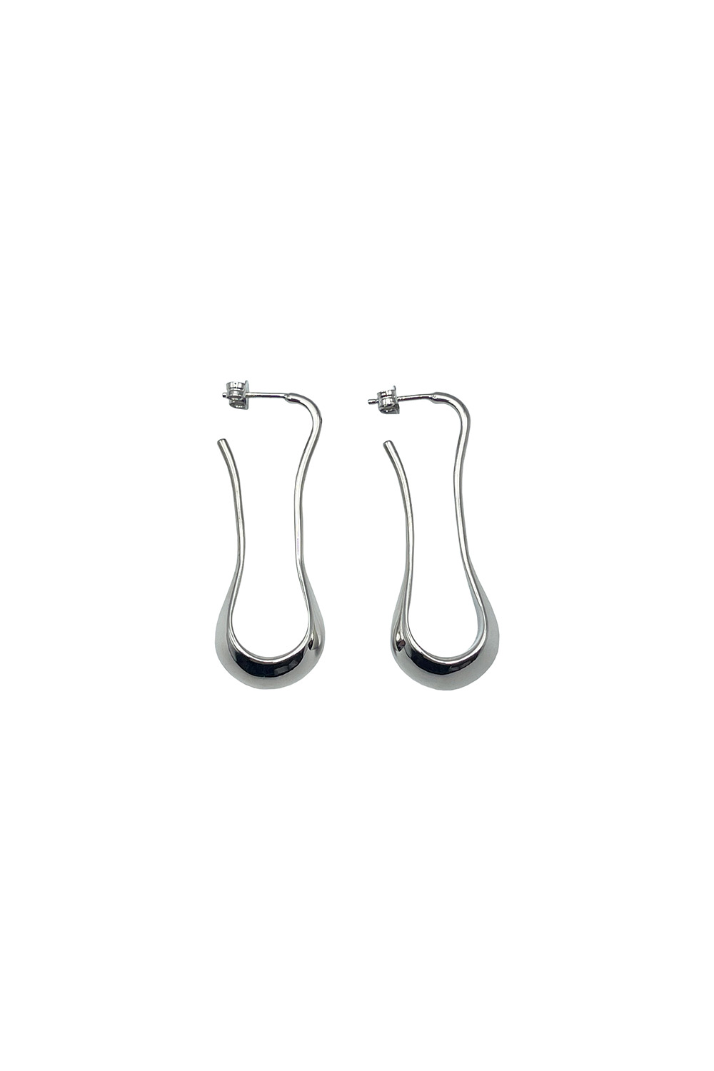 Silver Short Drop Earrings