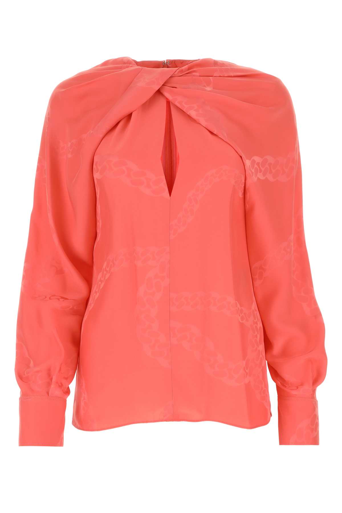 Salmon Satin Blouse