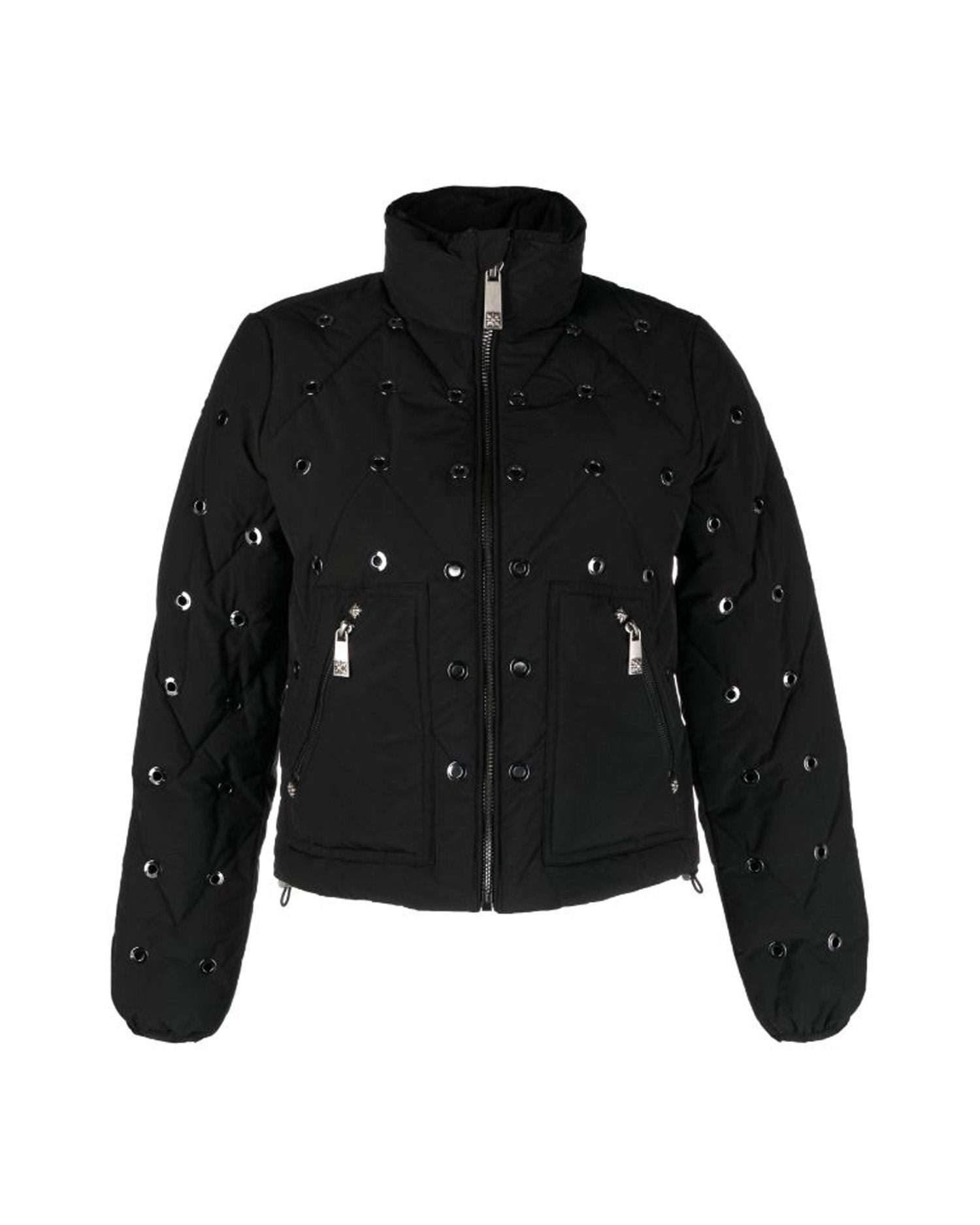 Short Down Jacket With Studs