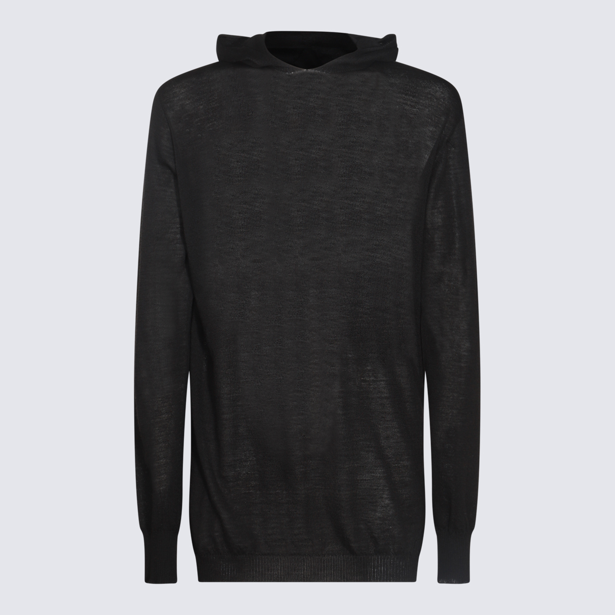 Black Wool Knitwear