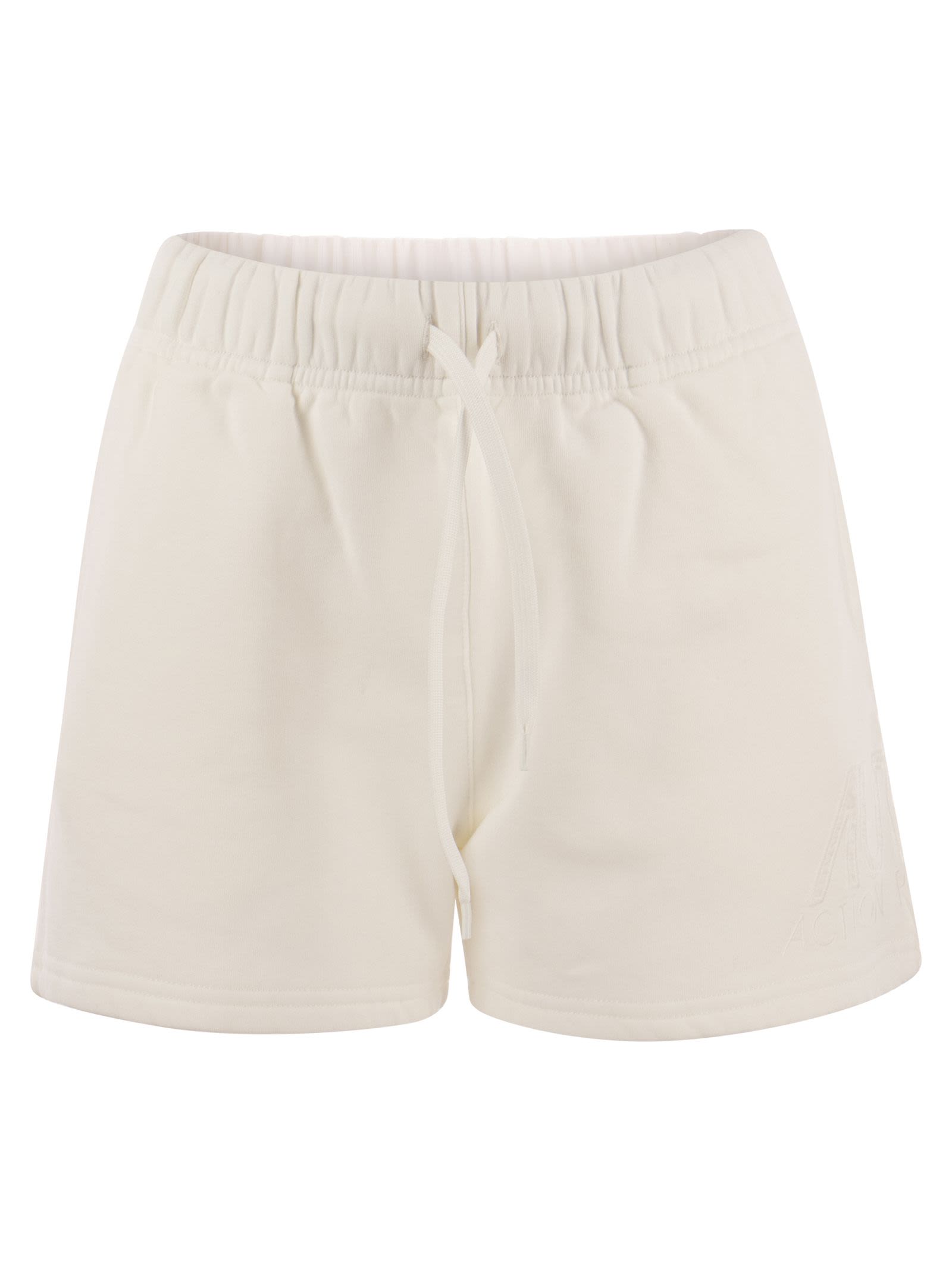 Cotton Shorts With Embroidered Logo