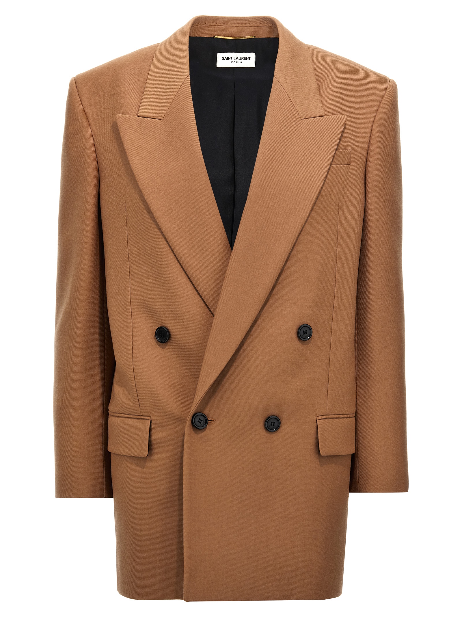 Gabardine Double-breasted Blazer