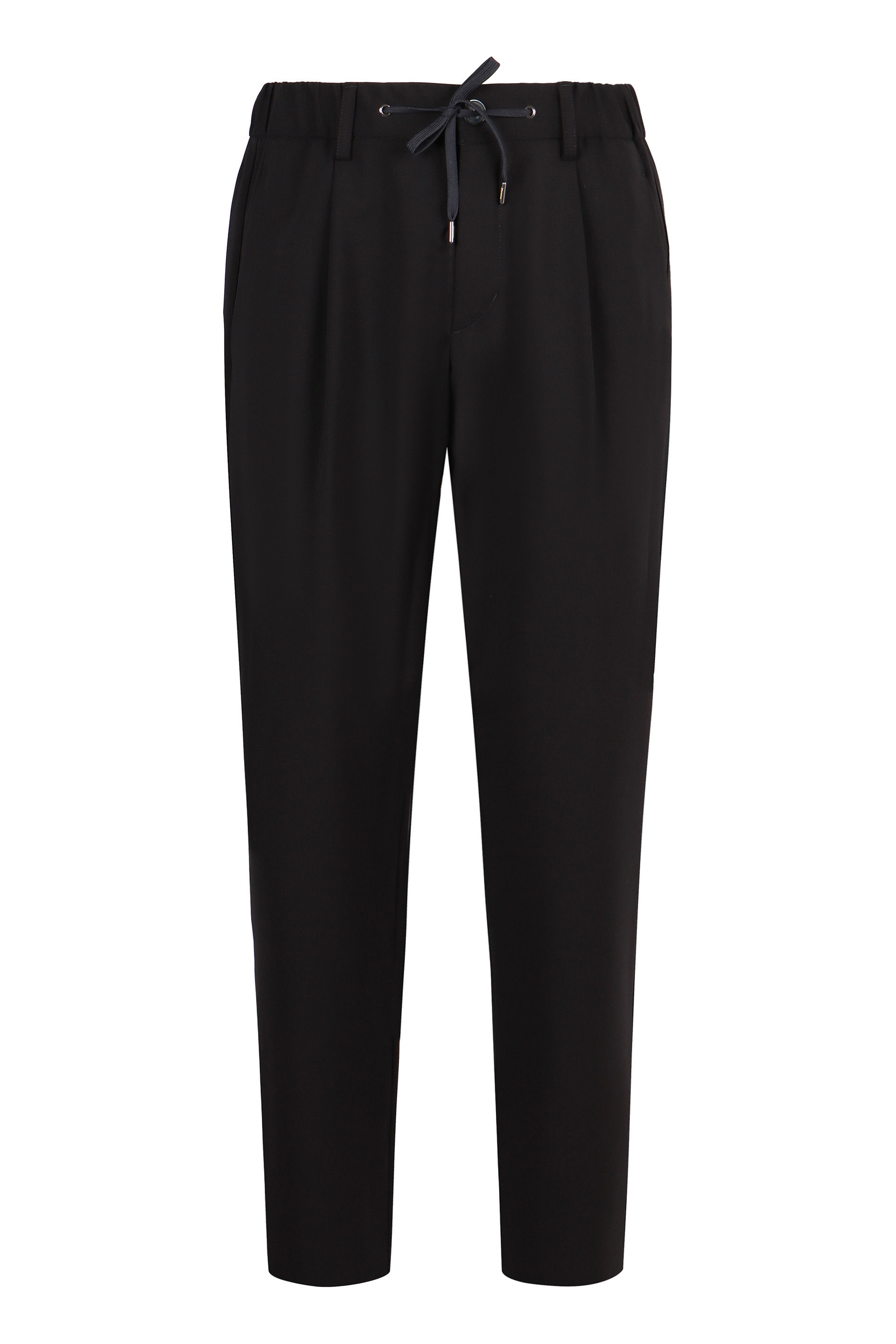 Adjustable Drawstring Elastic Waistband Trousers