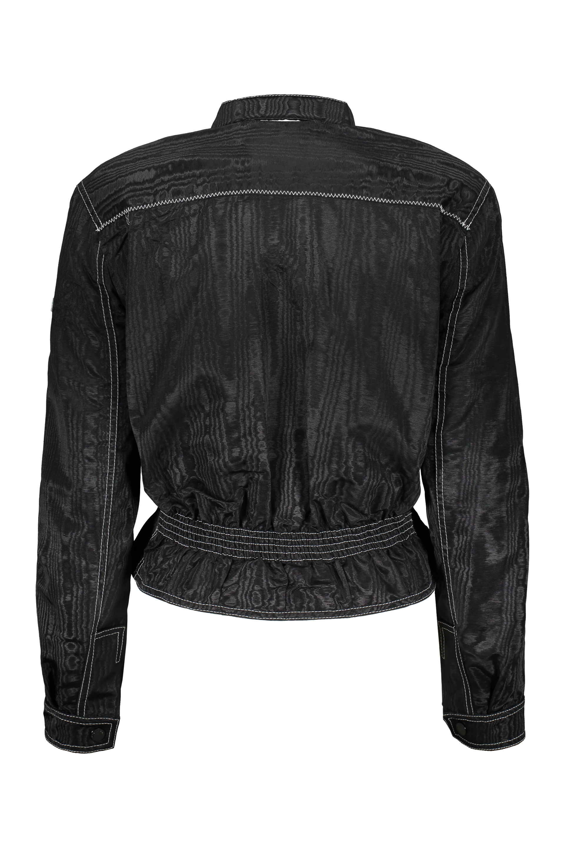 Marine Serre Techno Fabric Jacket In Black