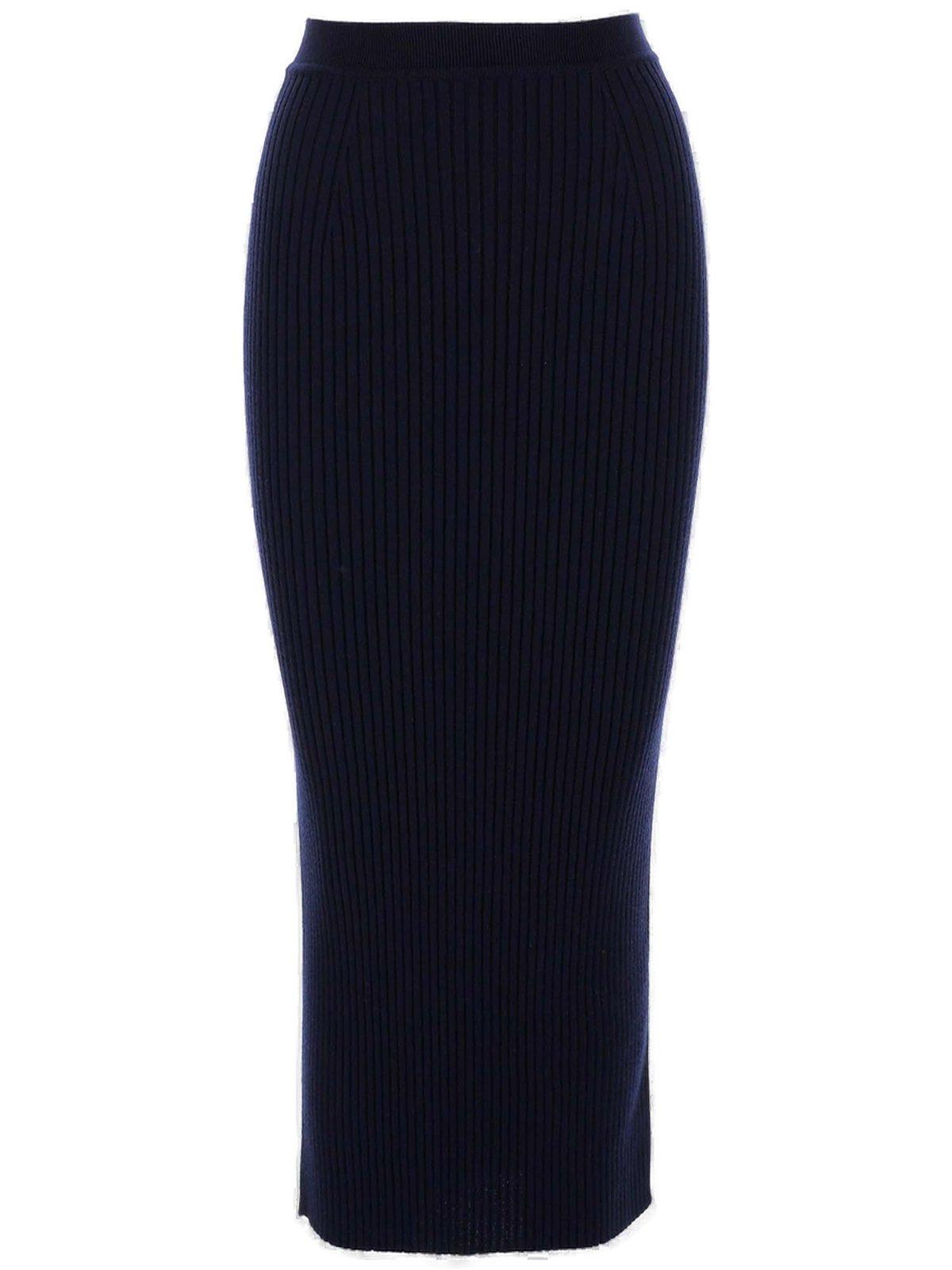 Chloé High-waisted Ribbed Pencil Skirt