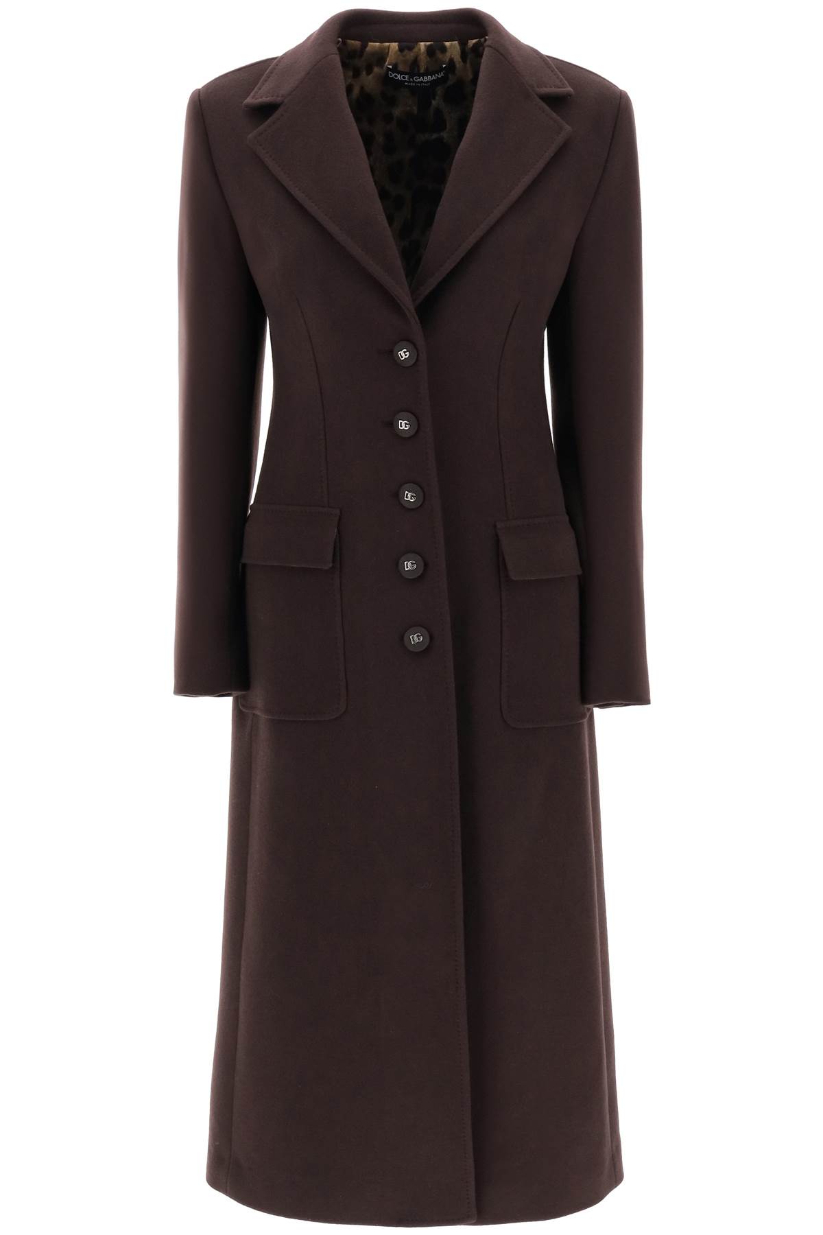 Shaped Coat In Wool And Cashmere