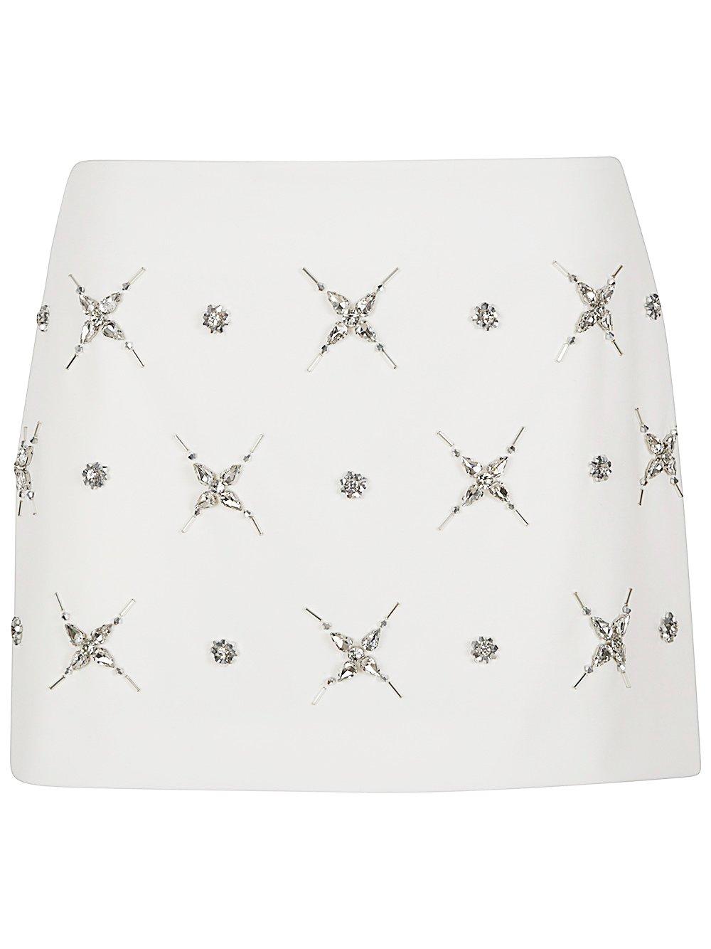 Embellished Double-layer Mini Skirt Pinko