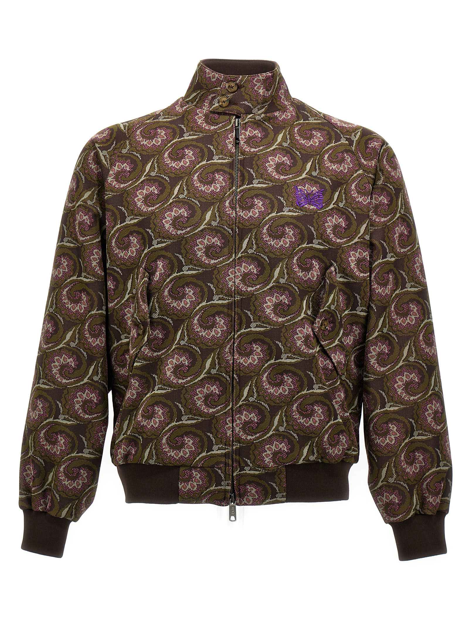 jacquard Needles Bomber Jacket