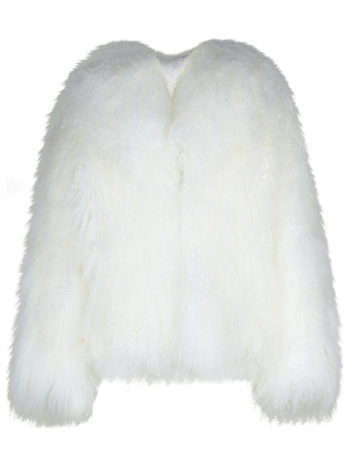 White Mongol Faux Fur