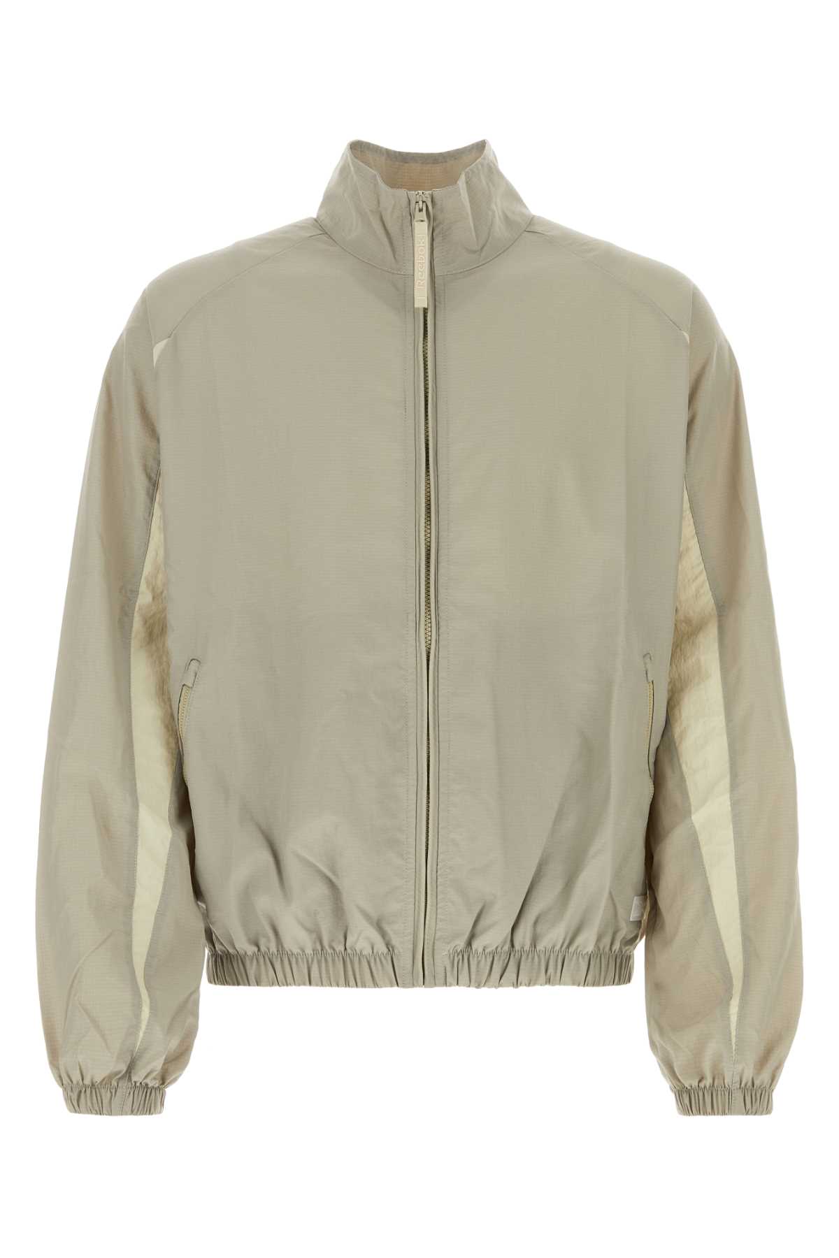 Dove Grey Nylon Windbreaker